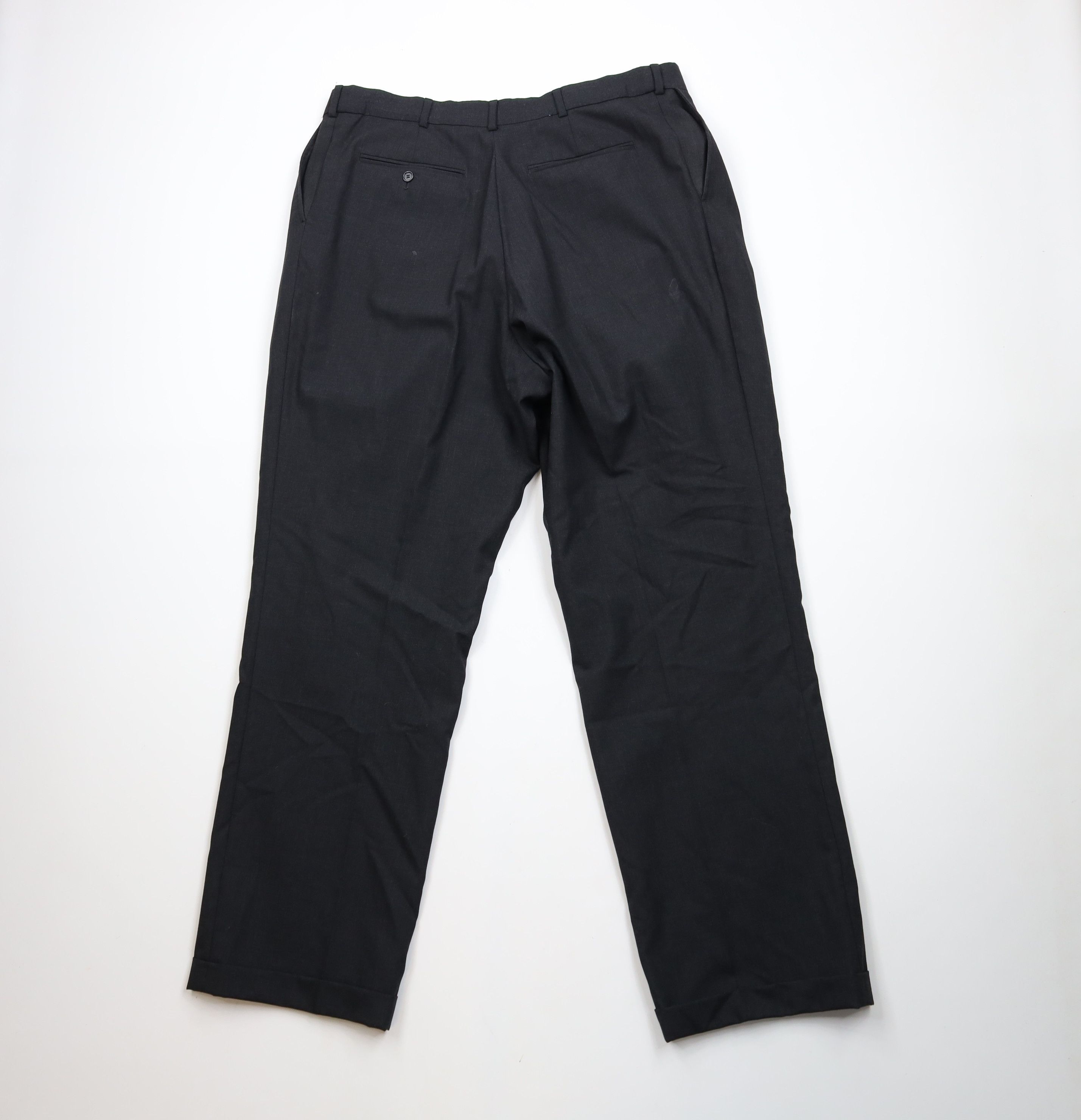 Vintage Vintage 90s Streetwear Wide Leg Chino Pants Charcoal Gray Size US 38 / EU 54 - 11 Thumbnail