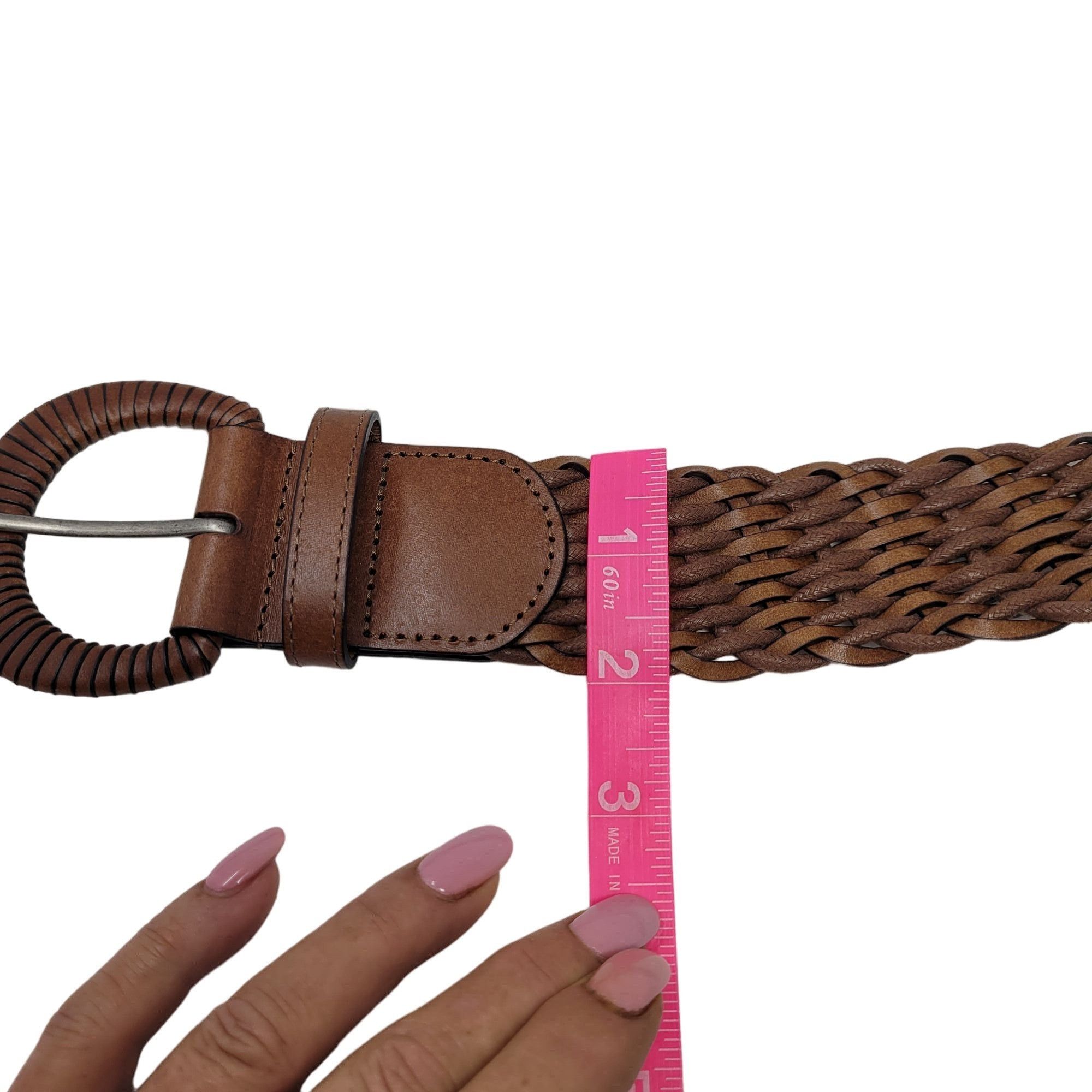 Vintage Vintage Braided Brown Belt 10 Unique Woven Braided Boho Cott Size ONE SIZE - 11 Thumbnail