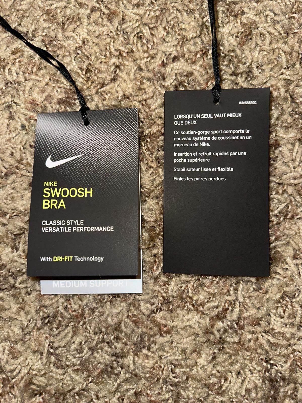 Nike Nike Women's Pro Swoosh Medium-Support Padded Sports Bra Size ONE SIZE - 7 Thumbnail