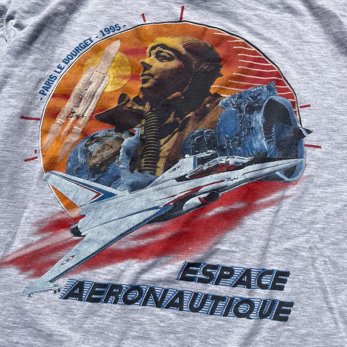 Other Vintage 1995 Paris Le Bourget Espace Aeronautique Tee XL Size US XL / EU 56 / 4 - 4 Thumbnail
