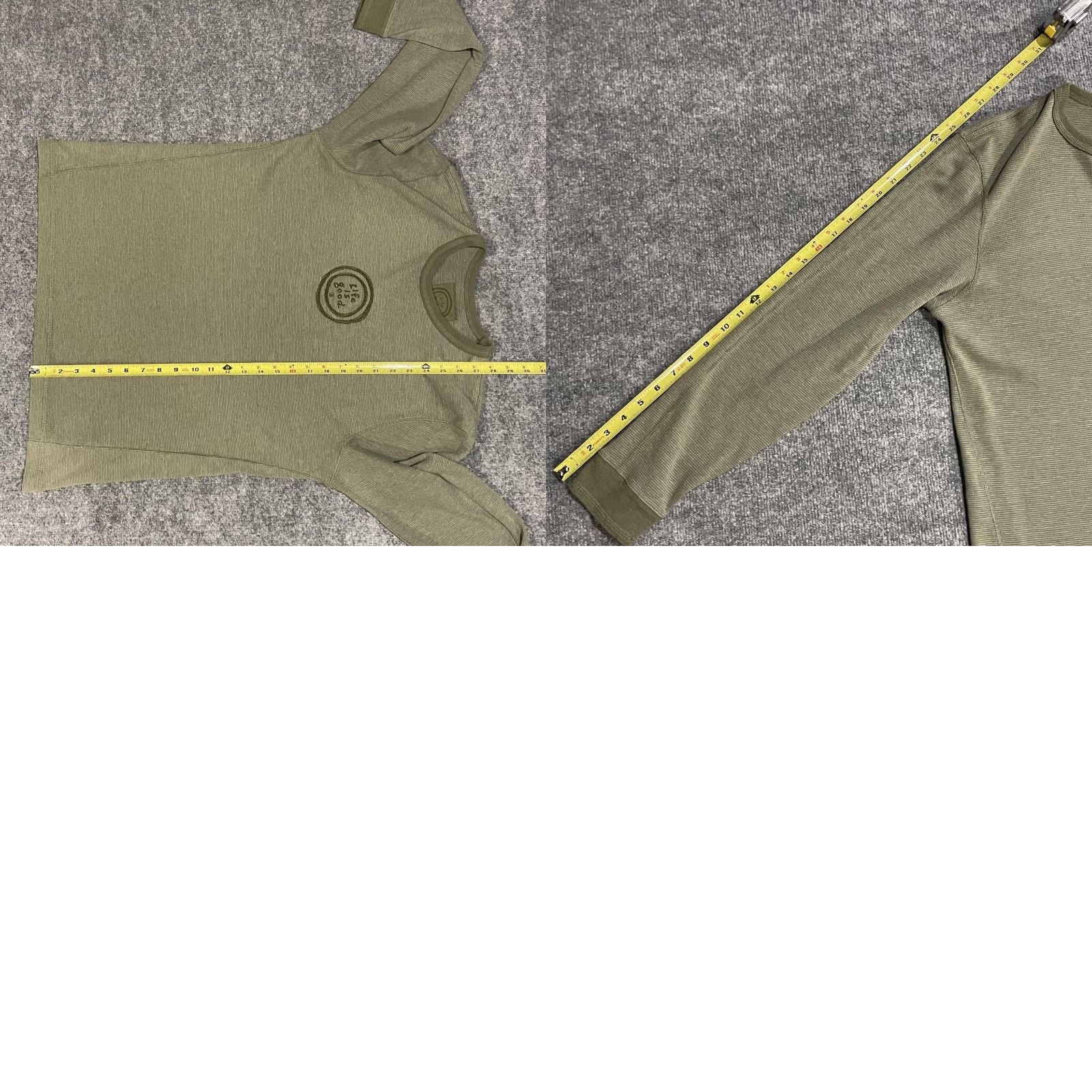 Life is Good Life is Good Thermal Shirt Mens Medium Green Long Sleeve Crewneck Size US M / EU 48-50 / 2 - 8 Thumbnail