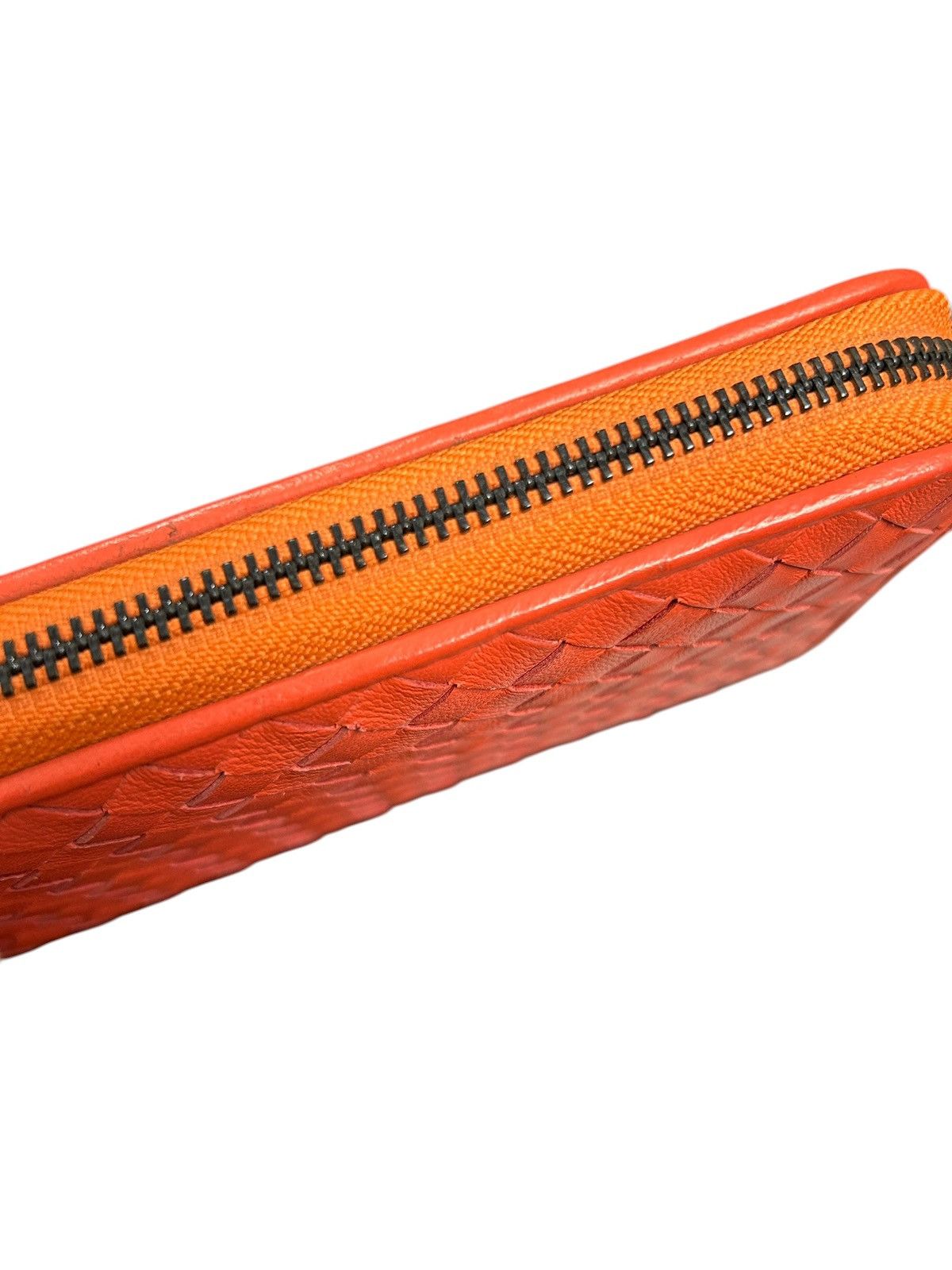 Bottega Veneta Bottega Veneta Zipper Wallet Orange Size ONE SIZE - 4 Thumbnail