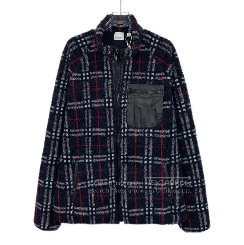 Burberry Burberry Blue Fleece Jacket for Men. Size US XL / EU 56 / 4 - 1 Thumbnail