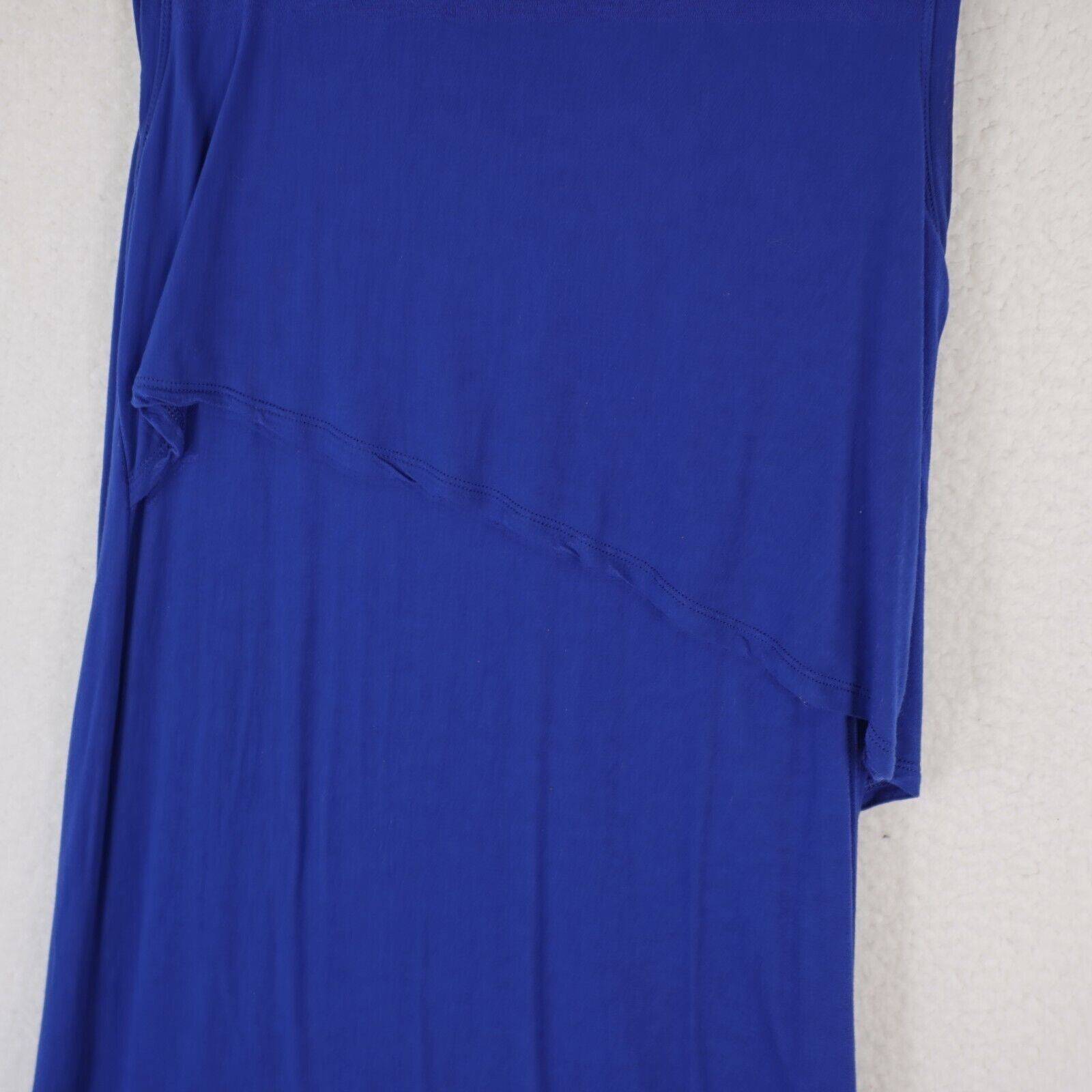 Bcbgmaxazria BCBGMAXAZRIA Royal Blue Layered Dress Medium Scoop Neck Maxi Size M / US 6-8 / IT 42-44 - 5 Thumbnail