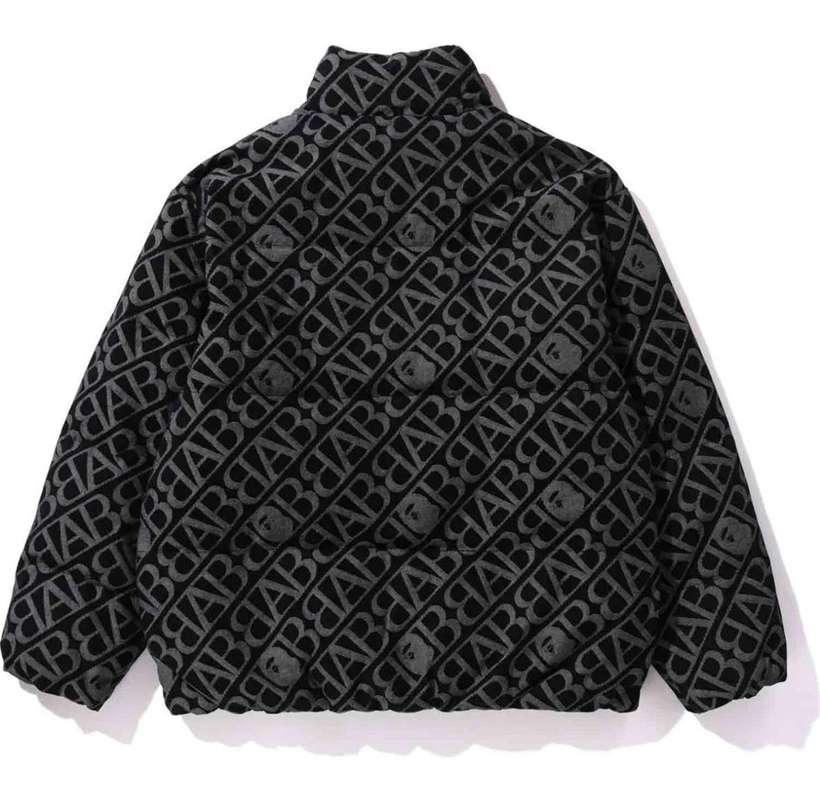 Bape DENIM MONOGRAM PUFFER DOWN JACKET Size US XL / EU 56 / 4 - 2 Thumbnail