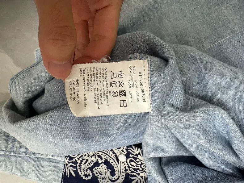 Visvim Visvim 17aw Blue Cashew Denim Shirt Size US M / EU 48-50 / 2 - 6 Thumbnail