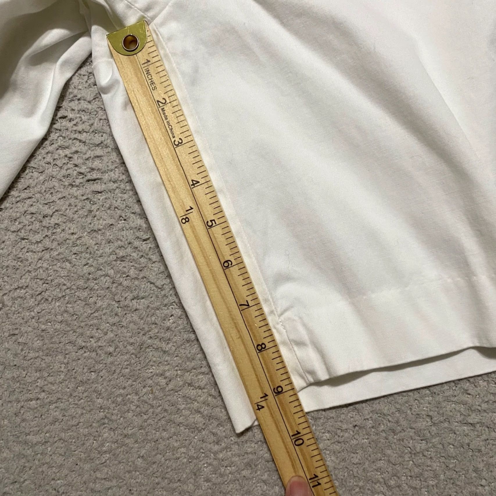 Talbots Talbots Womens 12P Shorts White Chino Bermuda Outdoor Walking Petite High Rise Flats Front Pockets Casual Travel Mens Womens Boys Girls Size 34" / US 12 / IT 48 - 5 Thumbnail