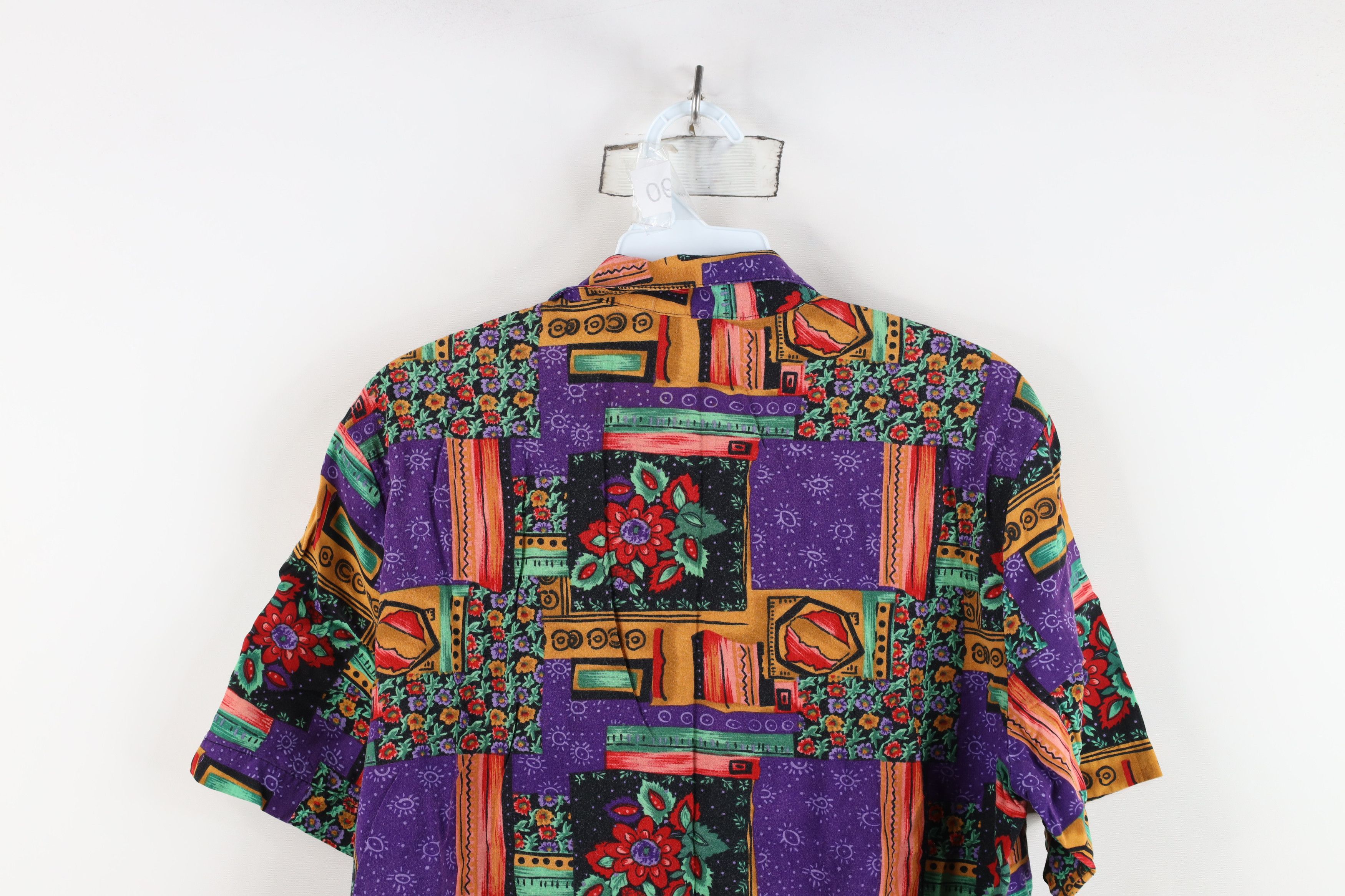 Vintage Vintage 90s Streetwear Flower Camp Collar Button Shirt USA Size M / US 6-8 / IT 42-44 - 10 Thumbnail