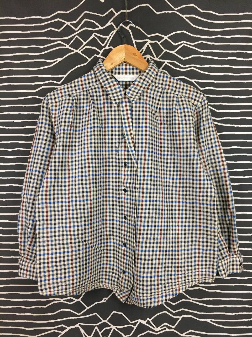 Burberry Vtg 90s Burberrys Classic Gingham Check Button Up Shirt Size US S / EU 44-46 / 1 - 1 Thumbnail