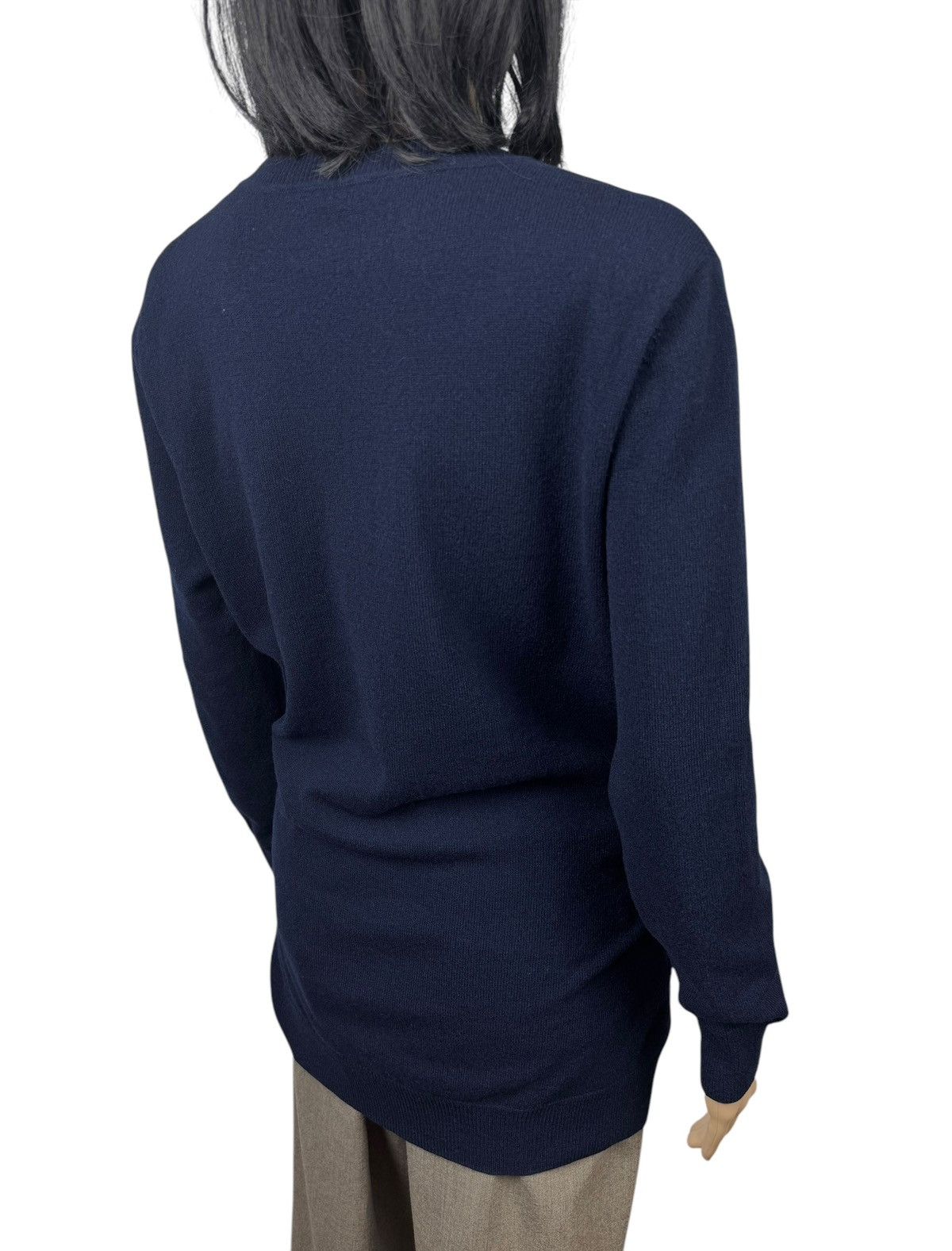 Sandro Sandro Suzanne Poplin-Trimmed Knit Sweater Wool-Cashmere 1 Size S / US 4 / IT 40 - 7 Thumbnail