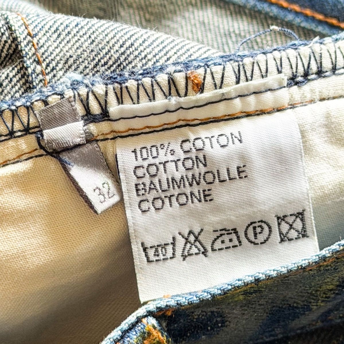 Dior Dior Homme Hedi Era AW03 “Luster” RUNWAY MIJ Green Wax Denim Size US 33 - 16 Thumbnail