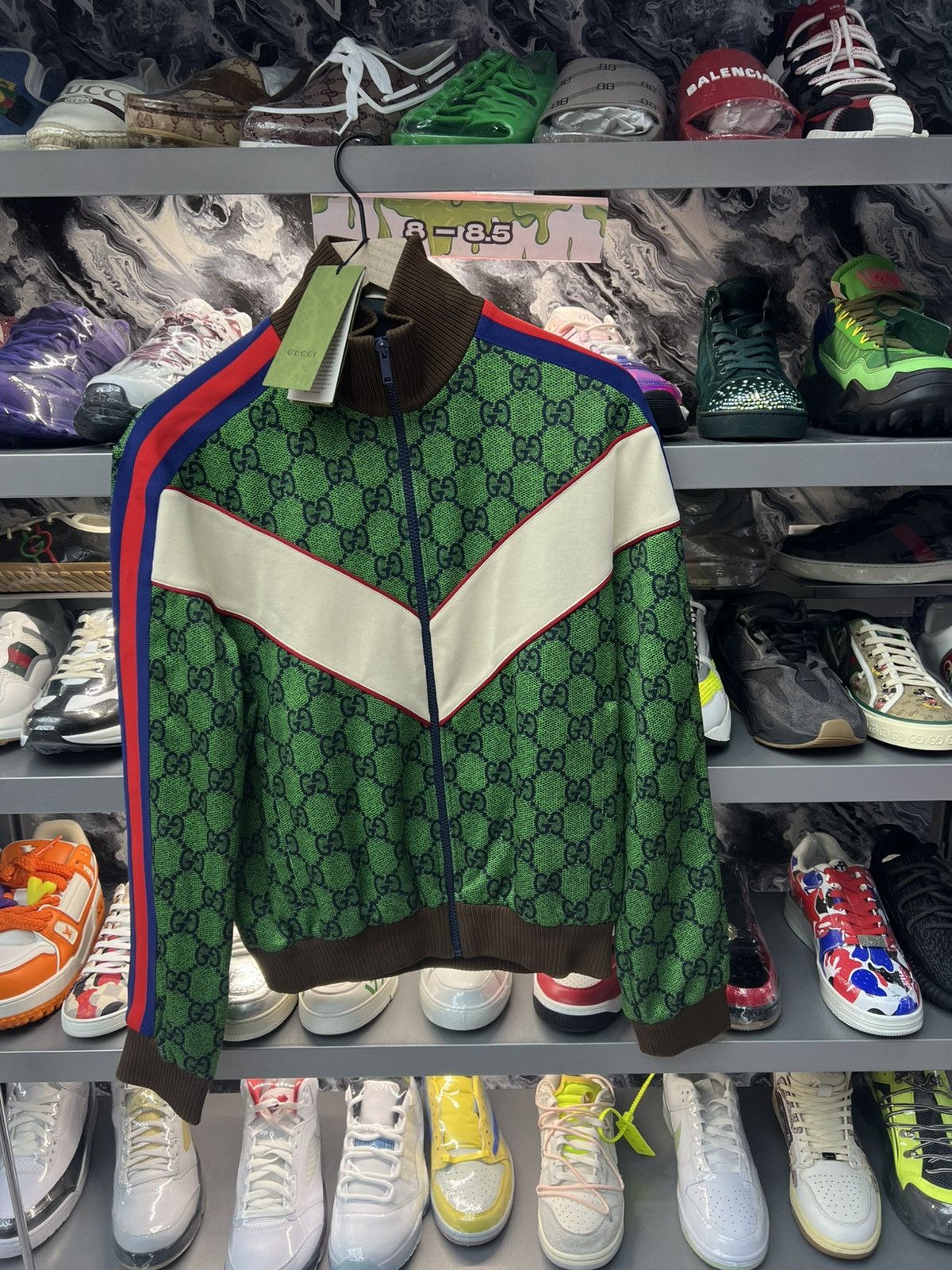 Gucci Gucci Green Mono Track Jacket Size US XS / EU 42 / 0 - 1 Thumbnail