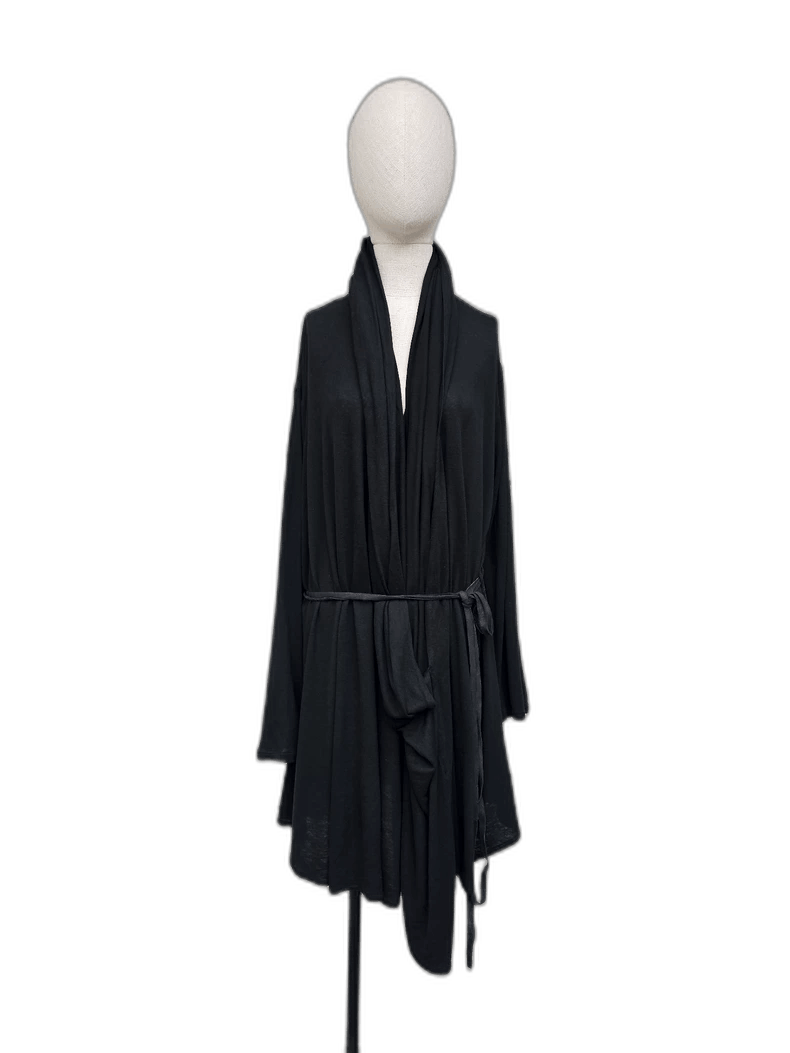 Ann Demeulemeester Silk Outerwear with Belt Design Size M / US 6-8 / IT 42-44 - 1 Thumbnail