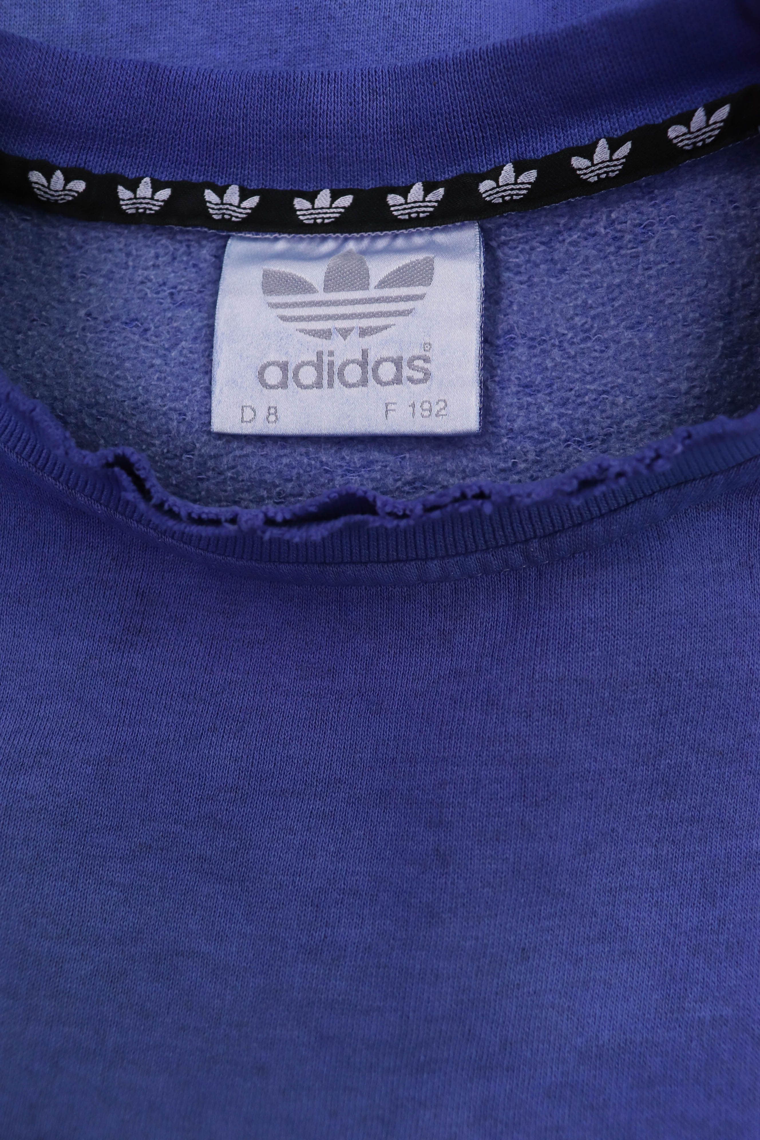 Adidas 90s Vintage Adidas Overdyed Distressed Sun Faded Sweatshirt Size US L / EU 52-54 / 3 - 15 Thumbnail
