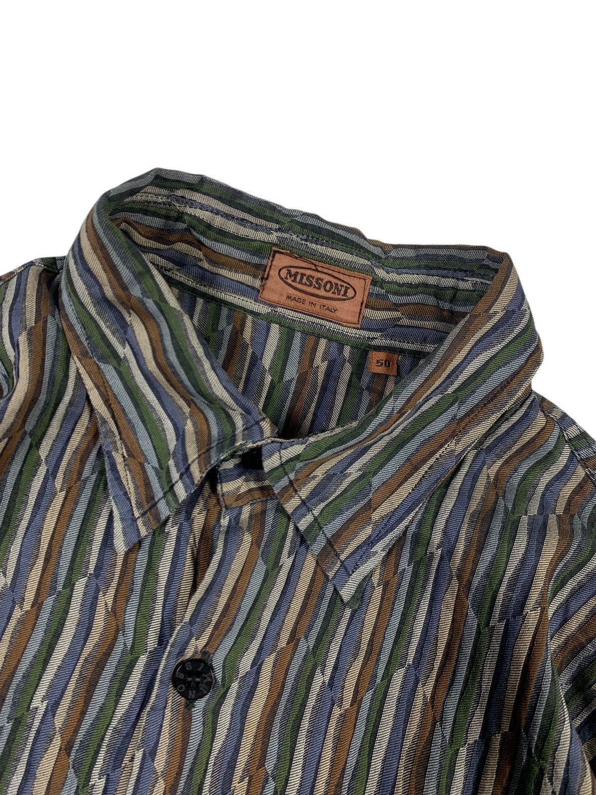 Missoni × Vintage Vintage missoni button up shirt Size US L / EU 52-54 / 3 - 4 Thumbnail
