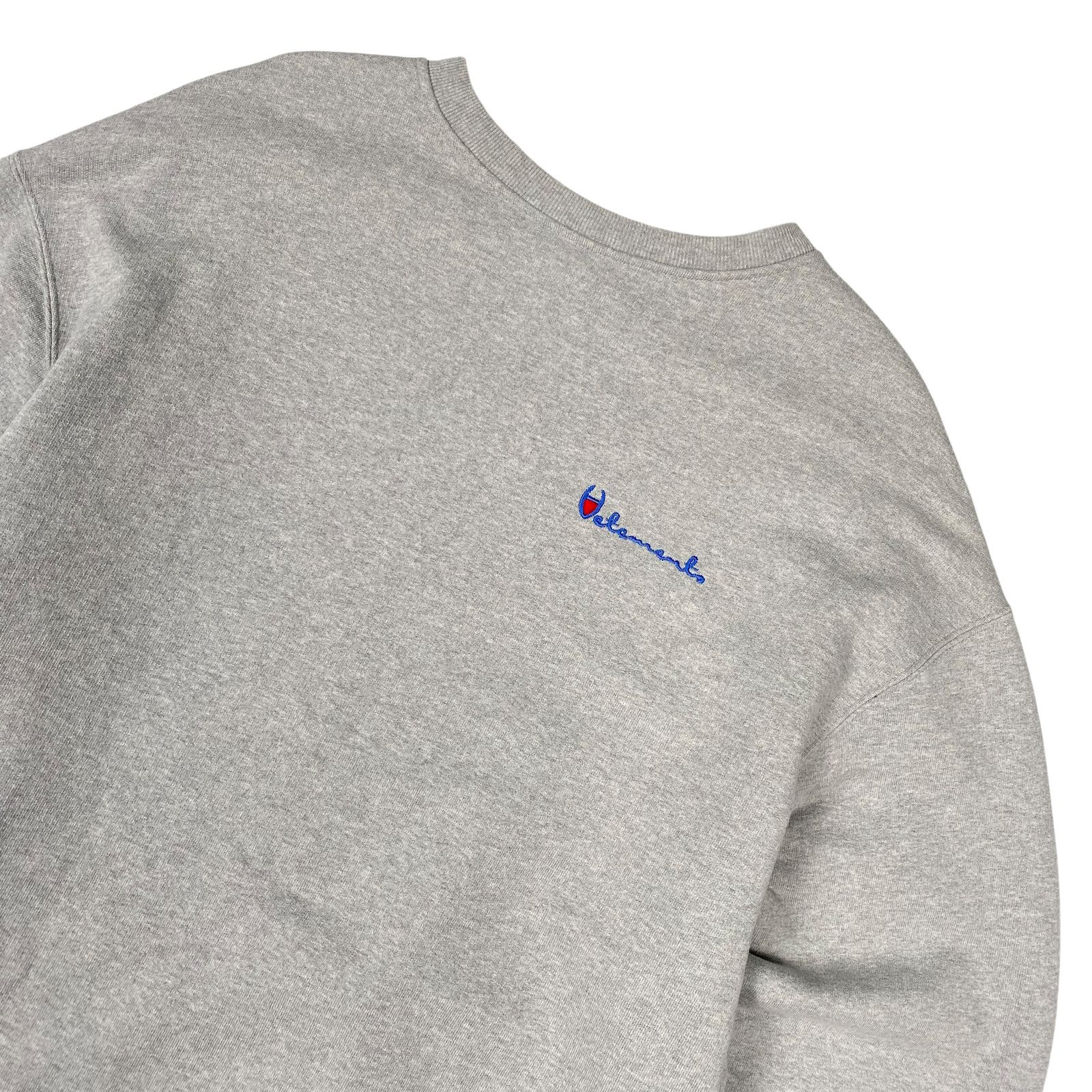 Vetements Vetements Grey Champion Crewneck Size US M / EU 48-50 / 2 - 3 Thumbnail