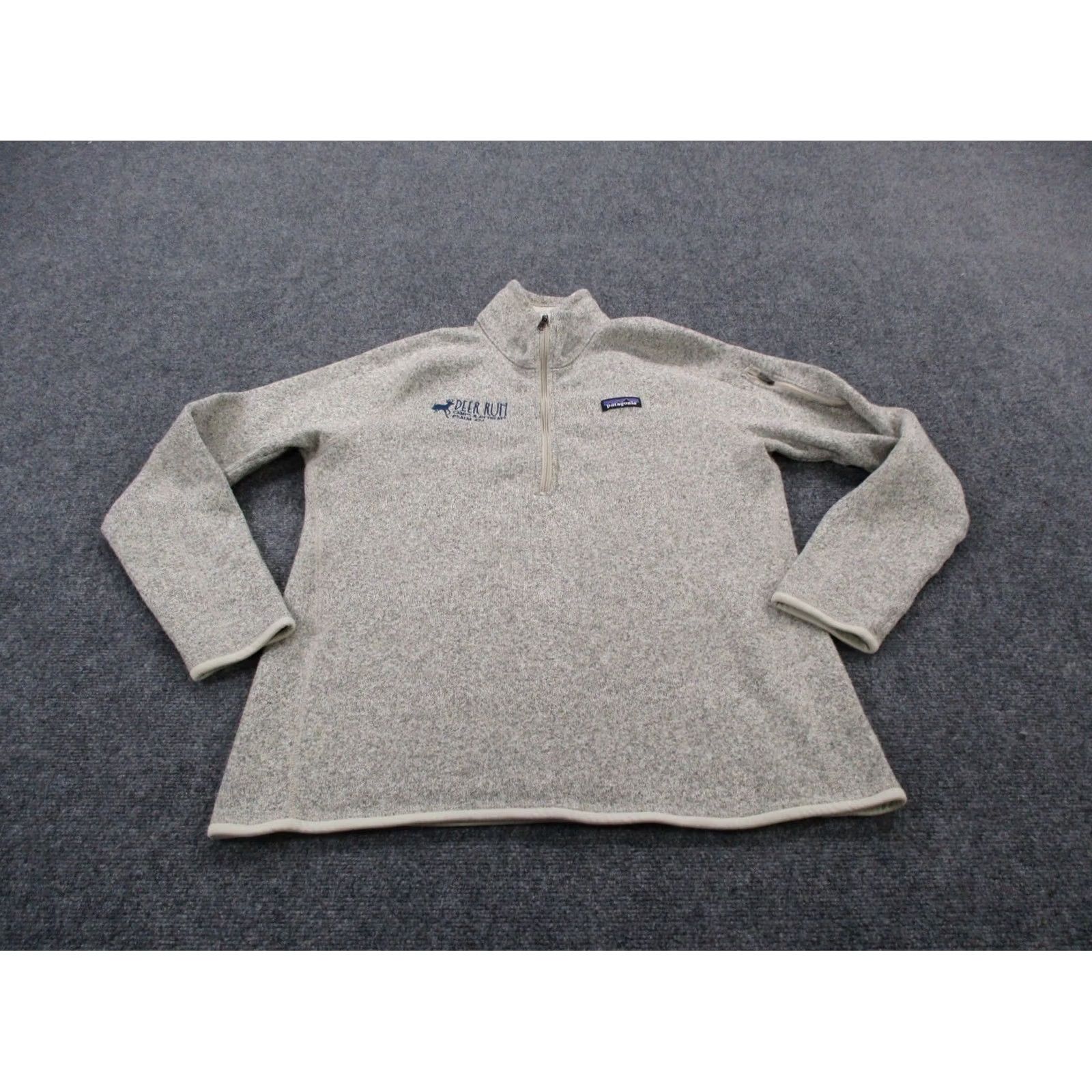 Patagonia Patagonia Jacket Womens XL Beige Better Sweater Fleece Outdoor Windbreaker 1/4 Zip Pockets Logo Size XL / US 12-14 / IT 48-50 - 2 Thumbnail