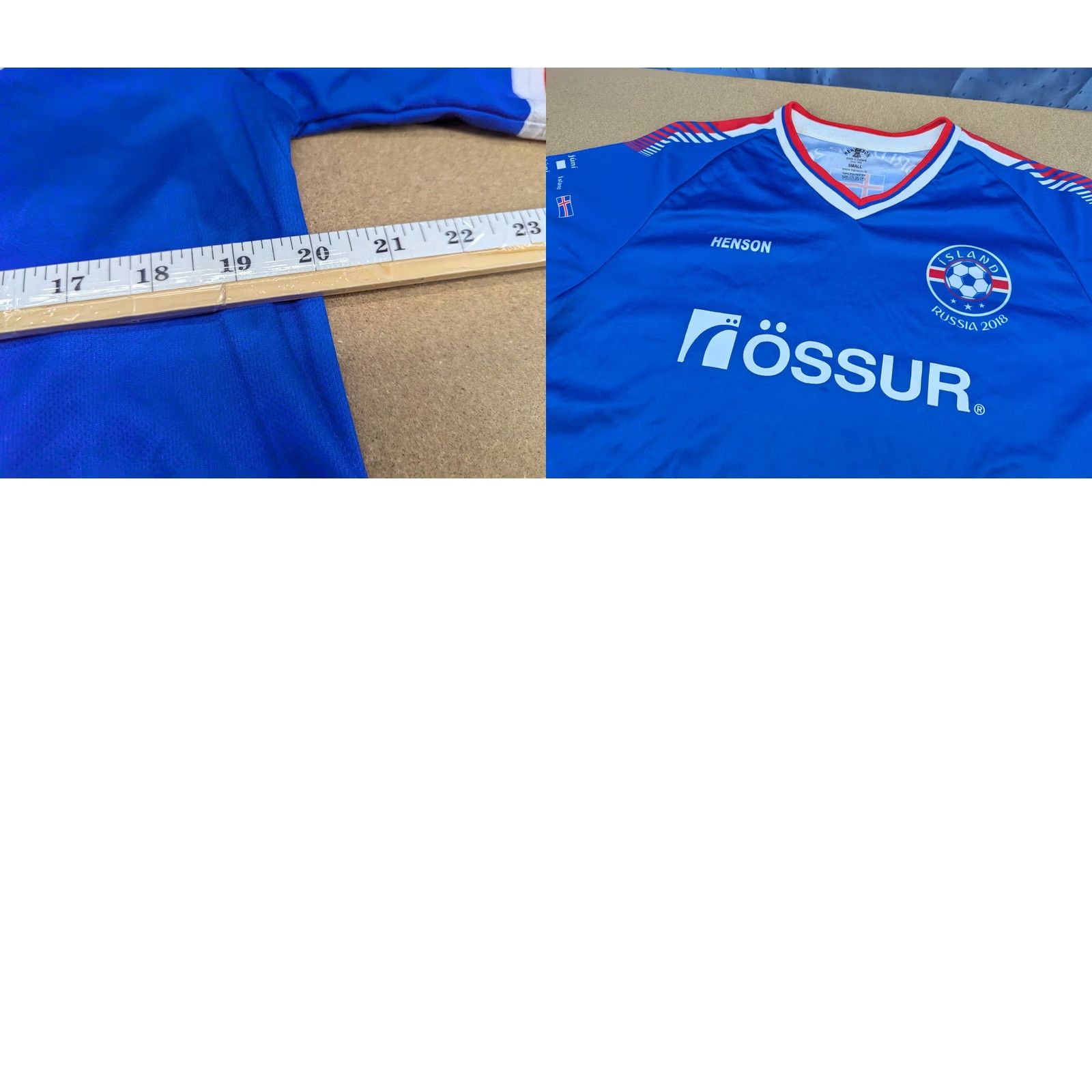 Henson Henson Iceland 2018 Russia World Cup Jersey Shirt Adult S Blue Football Size US S / EU 44-46 / 1 - 9 Thumbnail