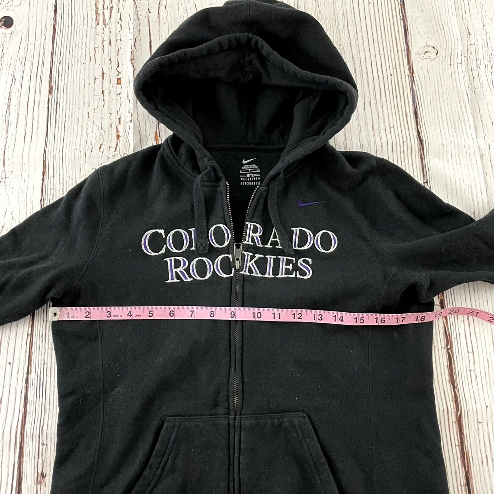 Nike Nike Rockies Embroidered Full Zip Hoodie Women's Small Black Size S / US 4 / IT 40 - 3 Thumbnail