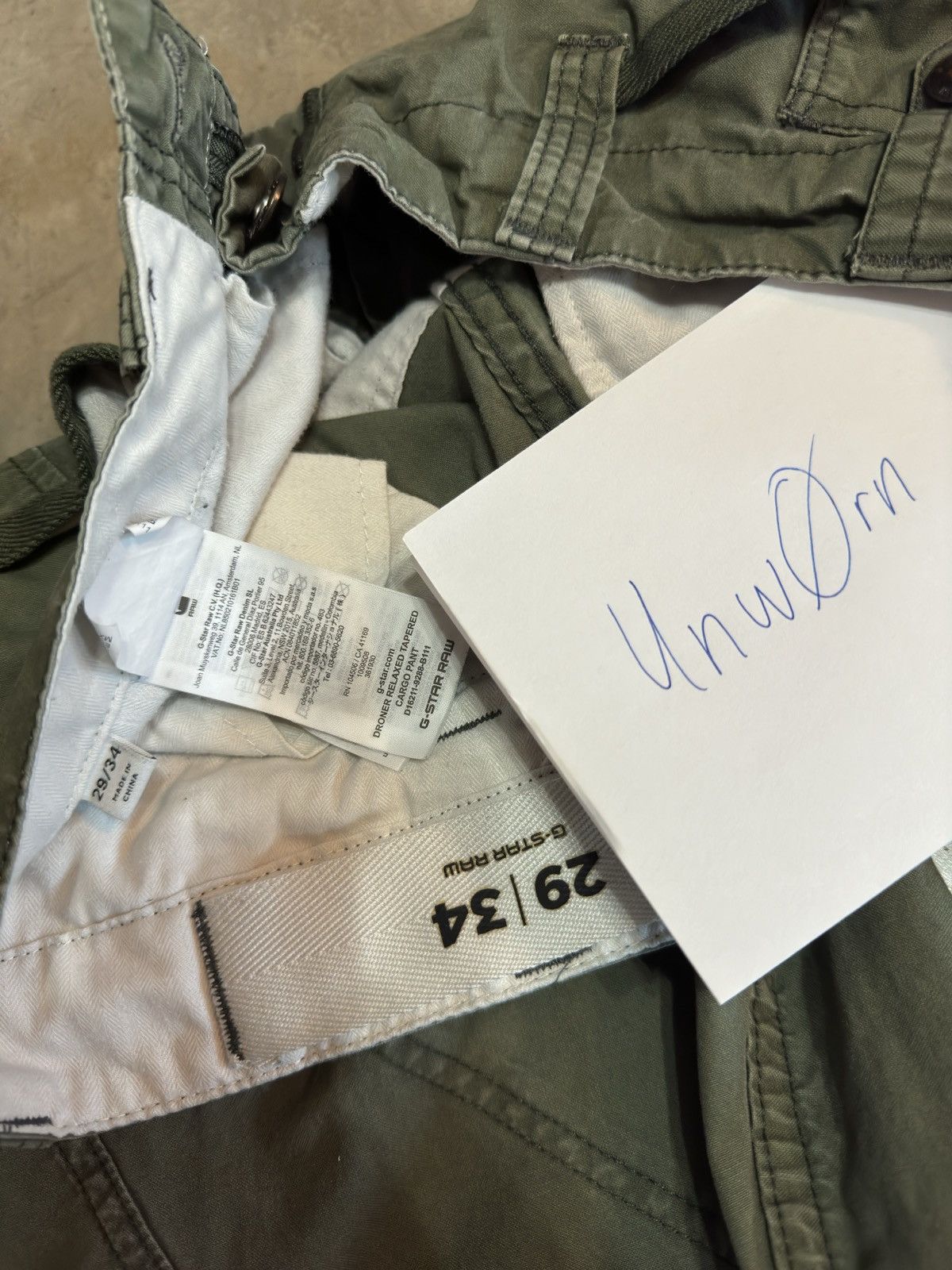 G-Star DRONER RELAXED TAPERED CARGO PANT Size US 29 - 7 Thumbnail