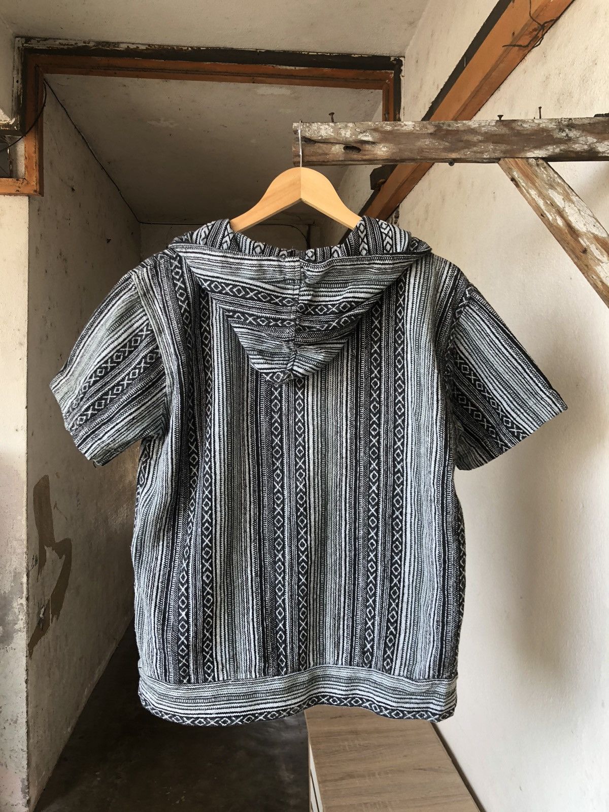 Vintage Vintage Lakhay Knit Cotton Hitchhiker Boho Hoodie Like Coogi Size US S / EU 44-46 / 1 - 2 Thumbnail