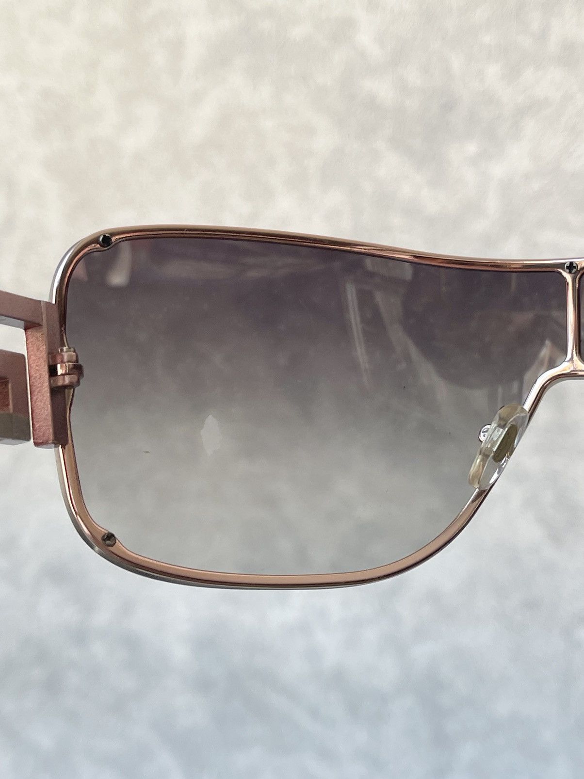 Versace VTG Versace 2072-B Rhinestone Greek Key Shield Sunglasses Size ONE SIZE - 17 Thumbnail