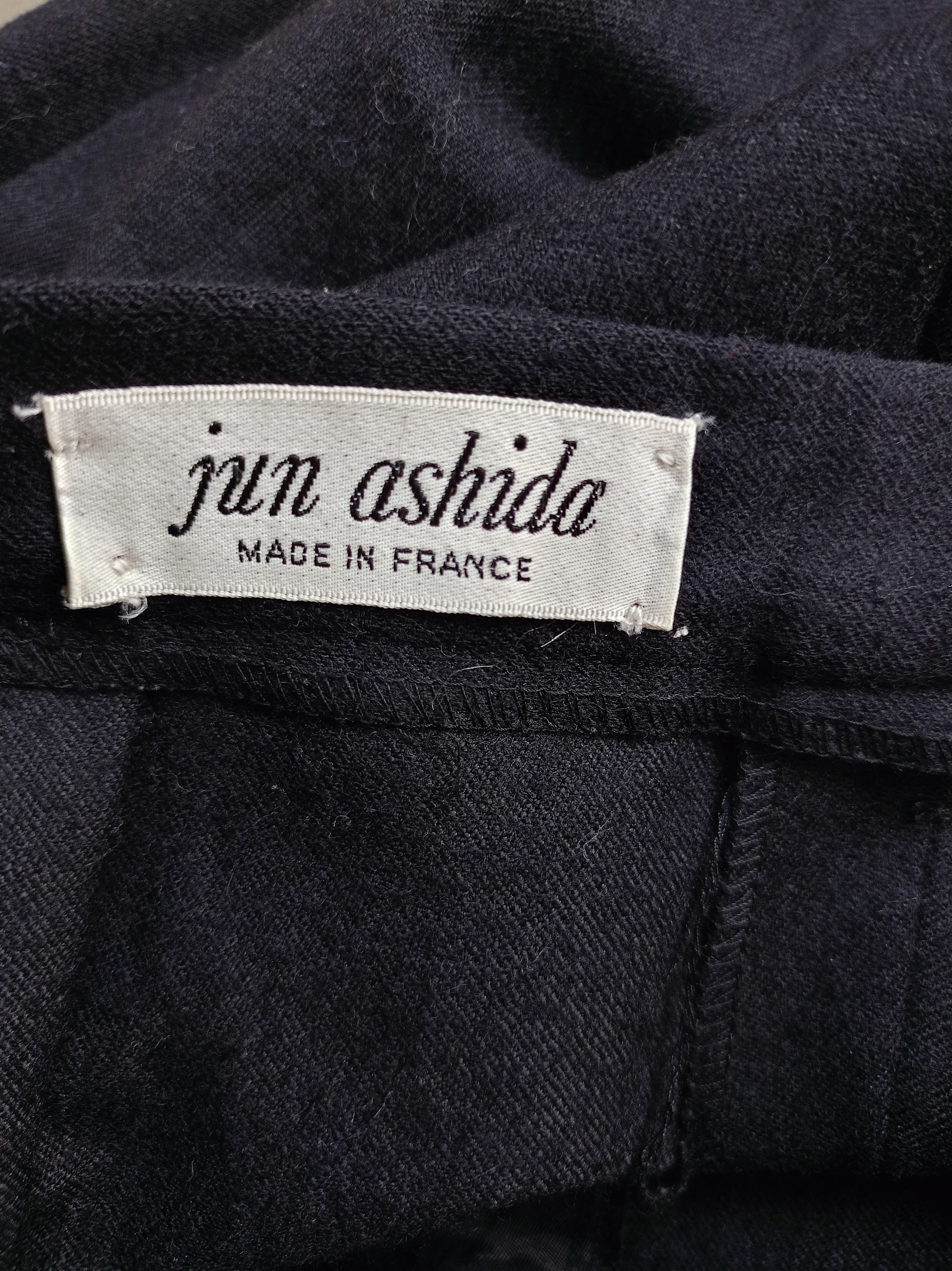Designer 2000s Jun ashida wool Black Pants Size 28" / US 6 / IT 42 - 3 Thumbnail