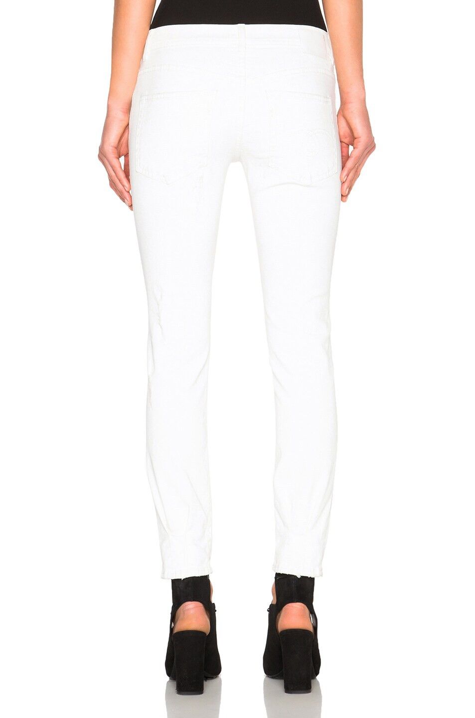 R13 R13 Relaxed Skinny Distressed White Jeans 26 Size 26" / US 2 / IT 38 - 6 Thumbnail