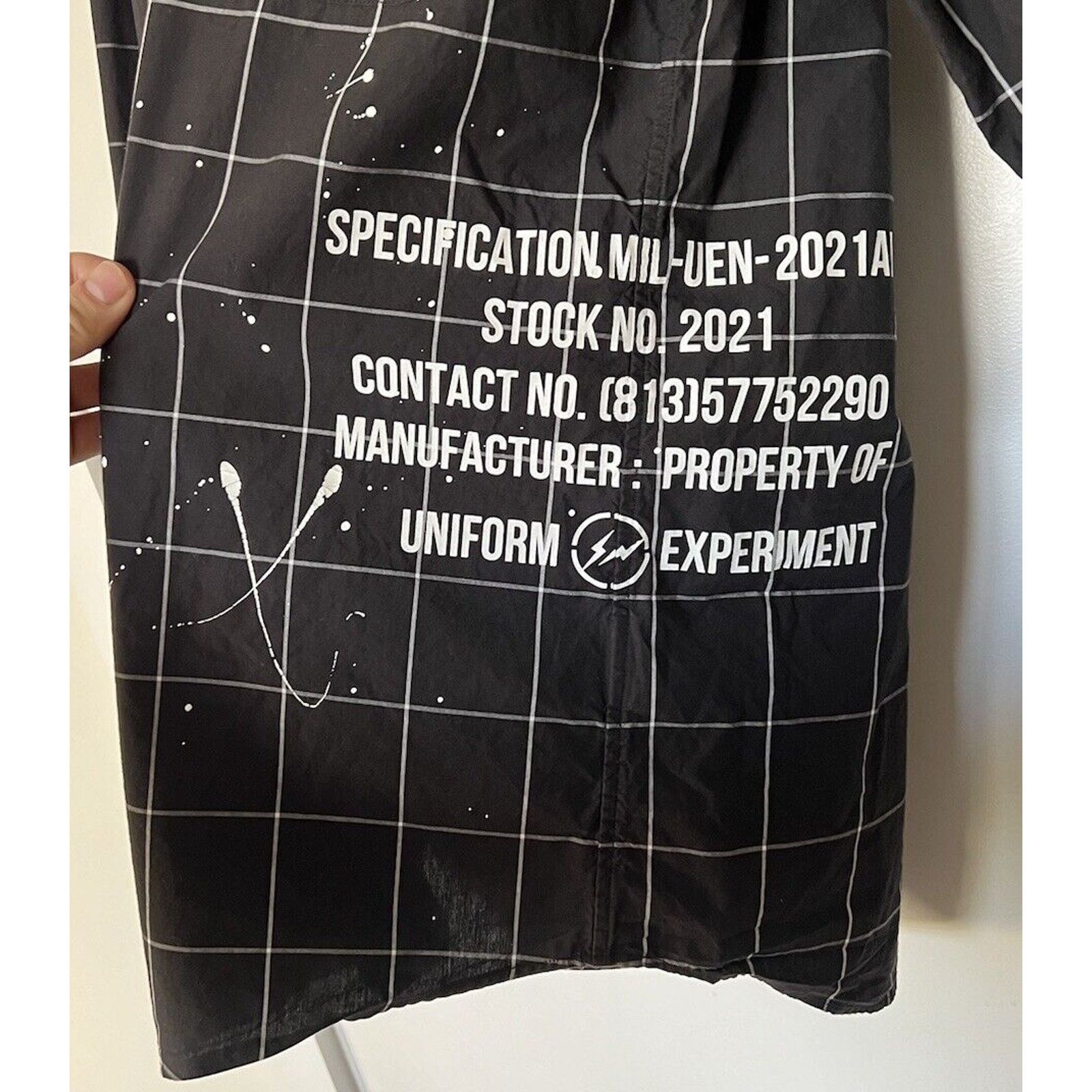 Fragment Design Fragment x Uniform Experiment SOPHNET. Shirt Men’s M Paint Size US M / EU 48-50 / 2 - 2 Thumbnail
