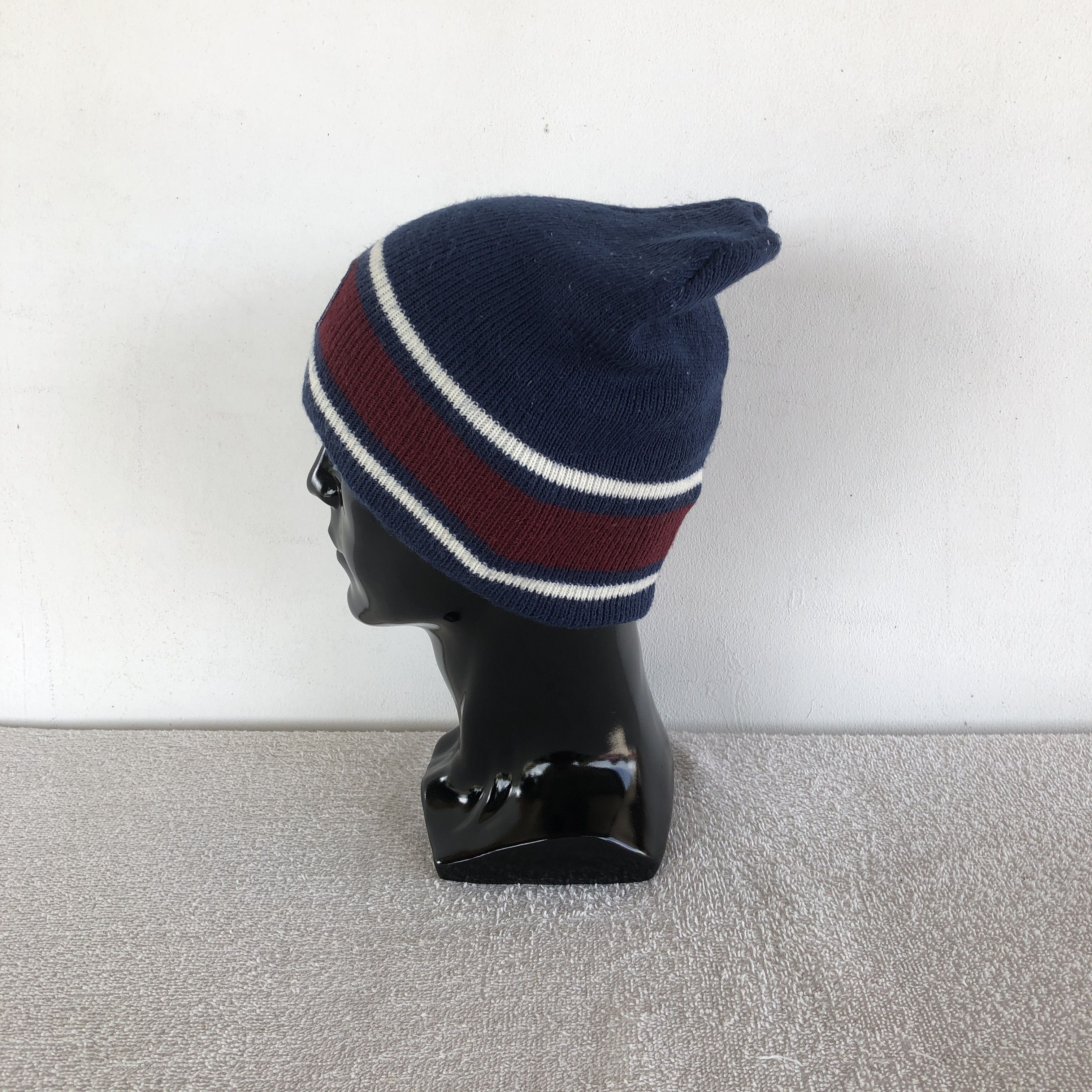 Japanese Brand Vintage 90s Airwalk Beanie Striped Snow Caps Hats Size ONE SIZE - 4 Thumbnail