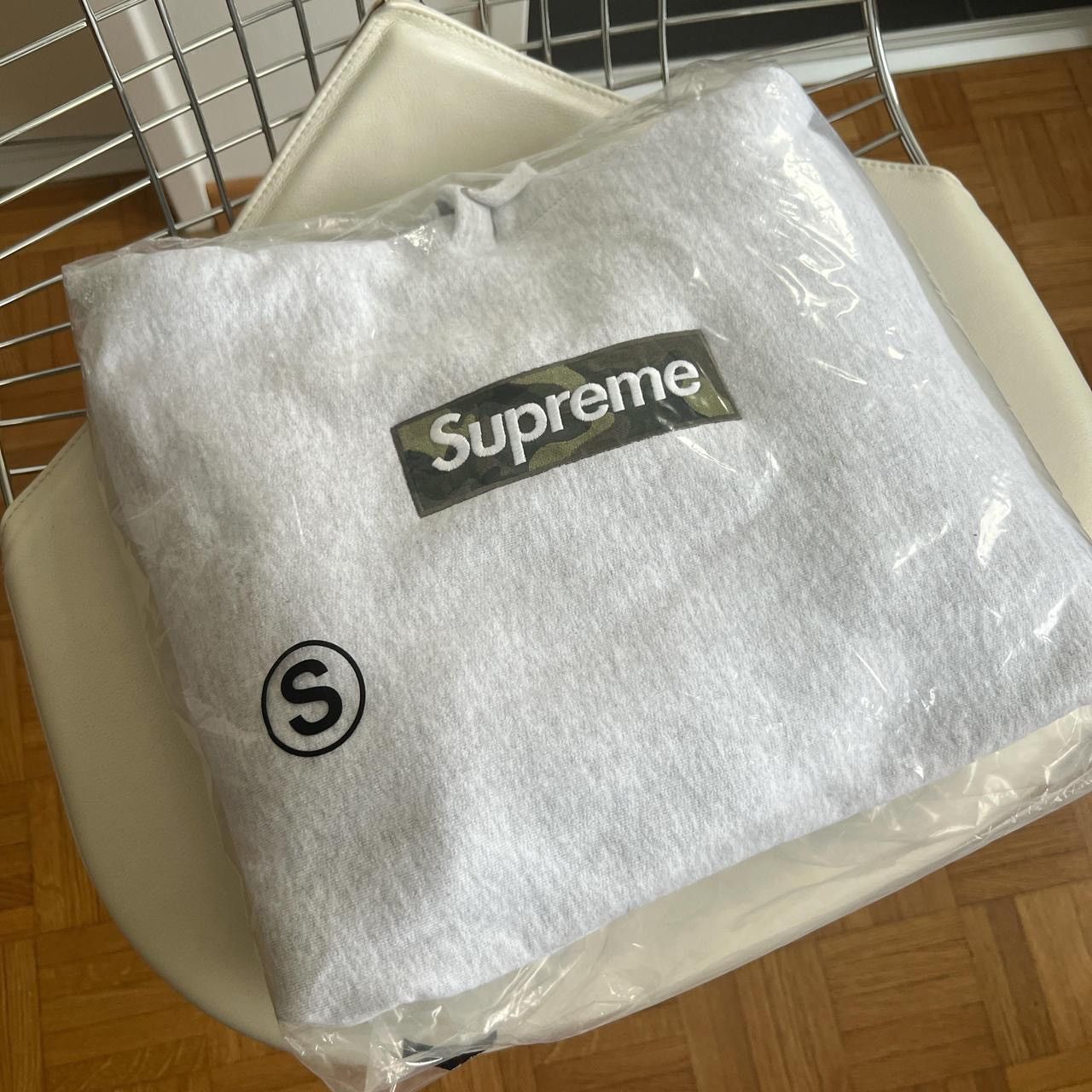希少　Supreme boxlogo L ash gray 18aw Supreme Box Logo Hooded Sweatshirt Ash Grey – Forty Four Sneaker