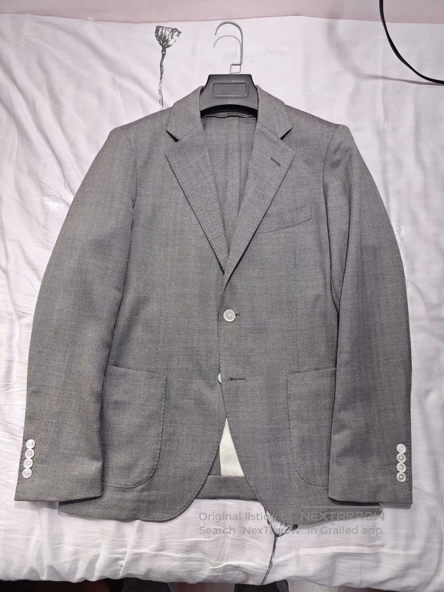 Luciano Barbera Italian Carlo Barbera Wool Silk Blazer. Size US S / EU 44-46 / 1 - 5 Thumbnail