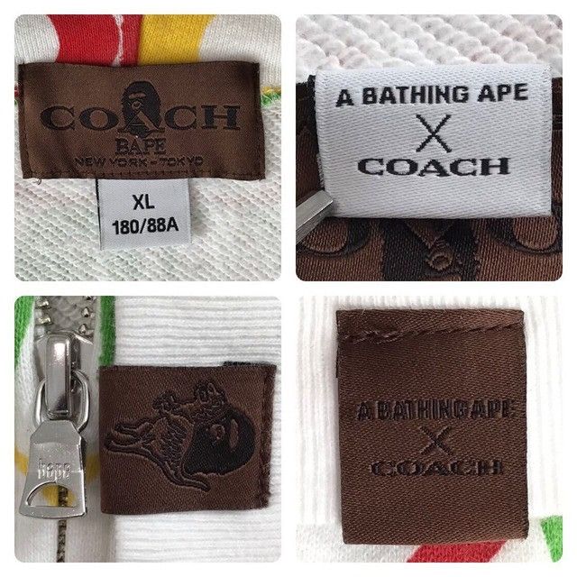 Bape × Coach BAPE × COACH Shark Full Zip Hoodie a bathing ape Size US XL / EU 56 / 4 - 8 Thumbnail