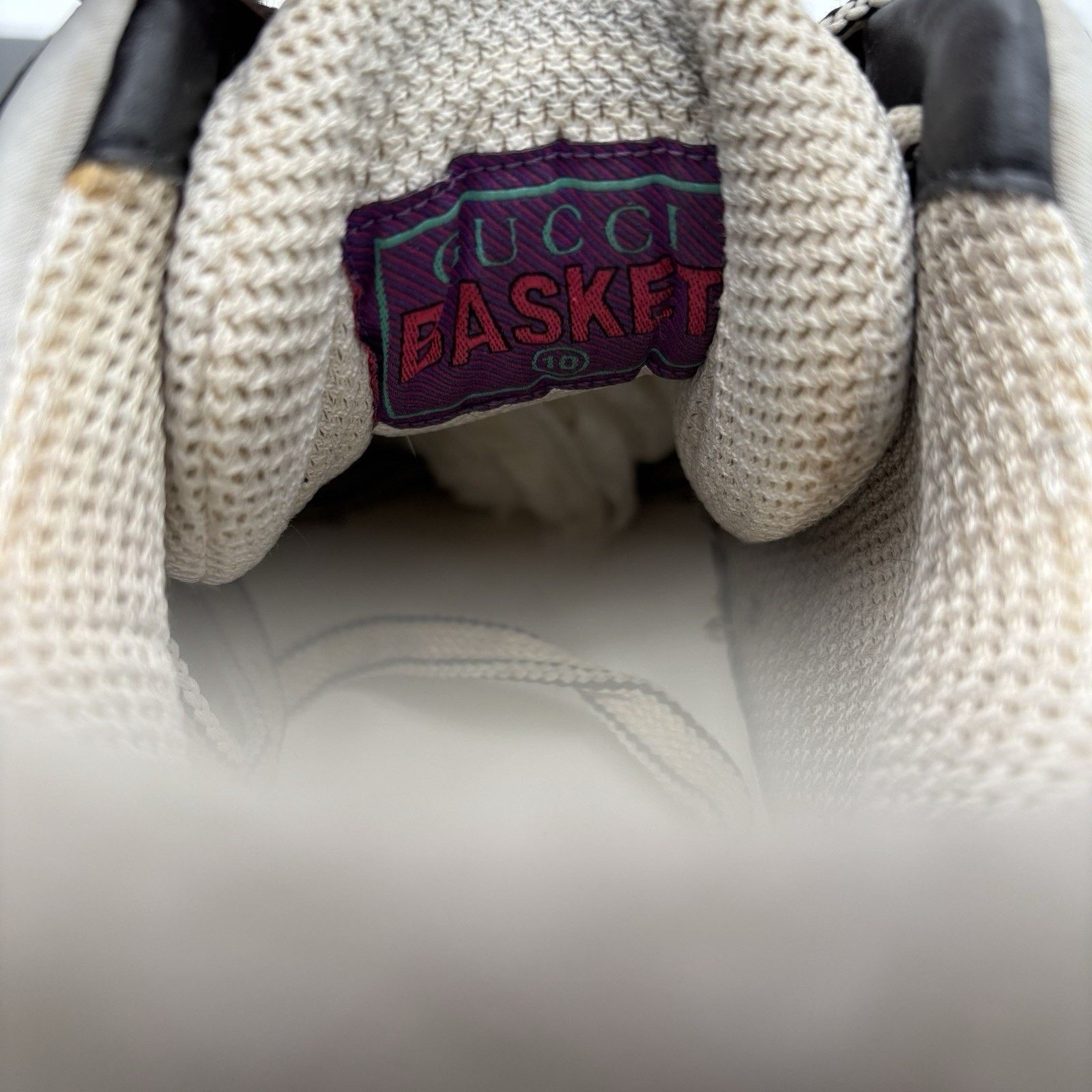 Gucci Size 10 G ( 10.5 US) - Gucci Basket ‘ White, Black ‘ Size US 10.5 / EU 43-44 - 20 Thumbnail