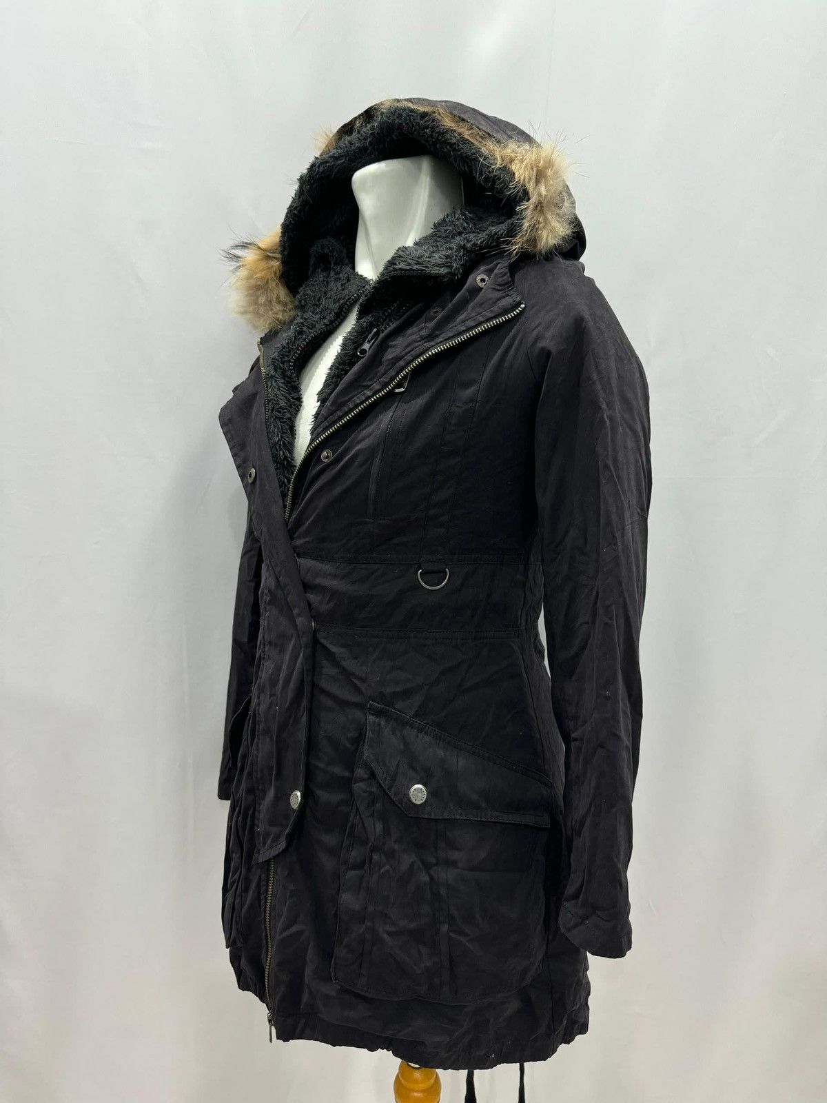 If Six Was Nine × Japanese Brand BARAK JAPAN Fur Hooded Parkas Jacket Size S / US 4 / IT 40 - 6 Thumbnail