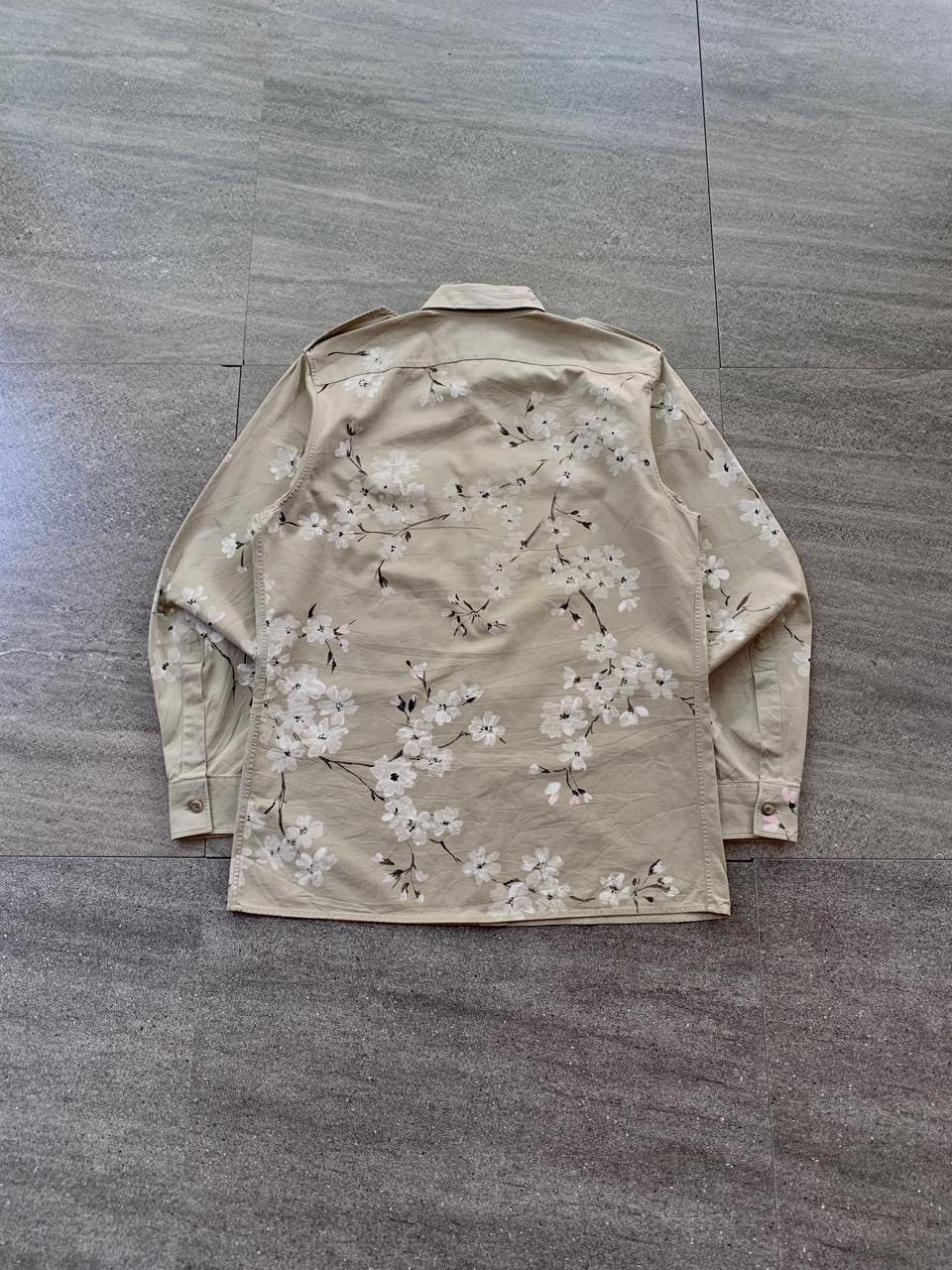 Gucci FREE TAX! SS 2003 Painted Floral Military Shirt by Tom Ford Size US S / EU 44-46 / 1 - 10 Thumbnail