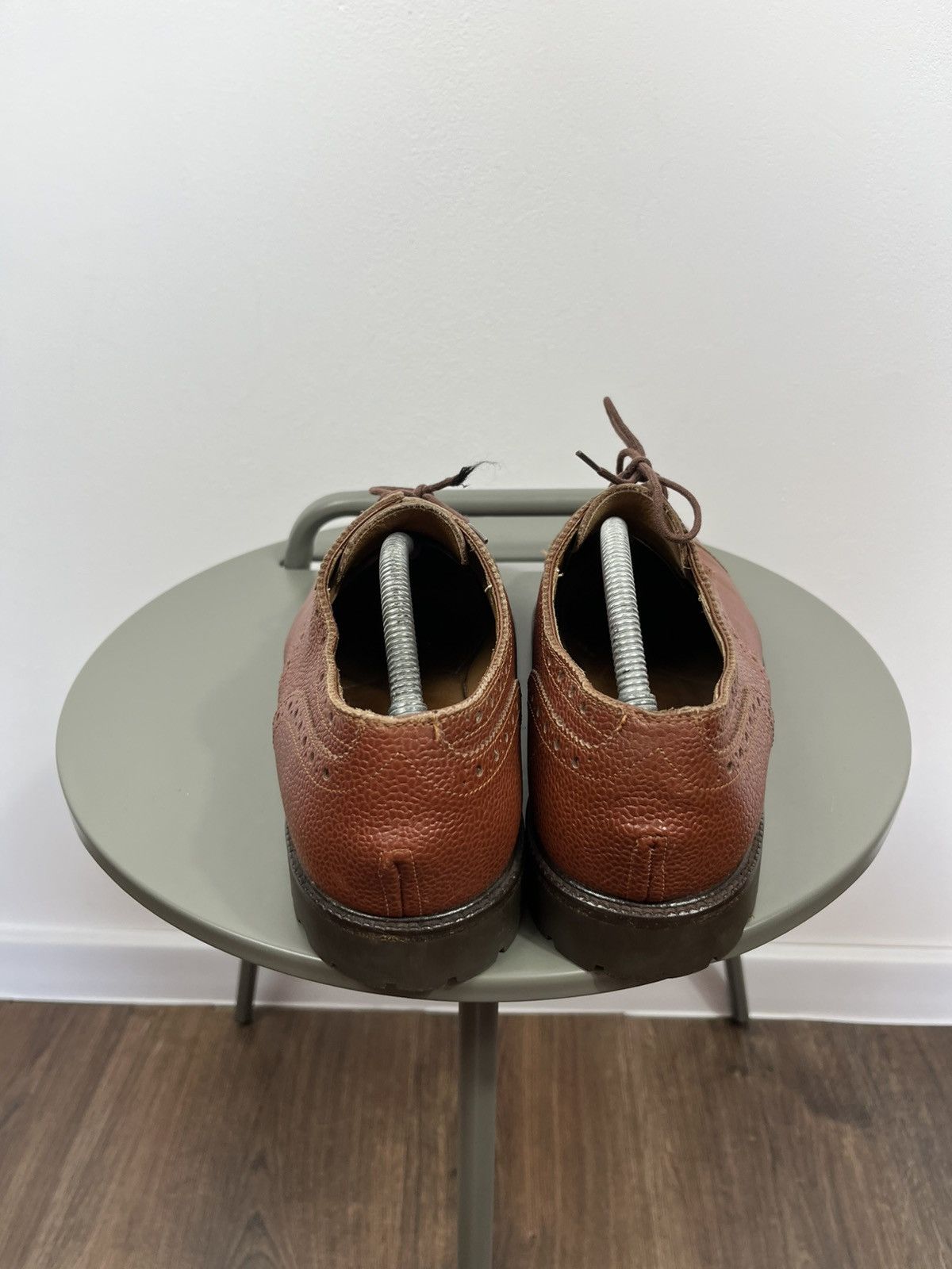 Other Leather Brogue Derby Shoes Vibram Sole Brown Lace Up Size 45 Size US 11 / EU 44 - 5 Thumbnail