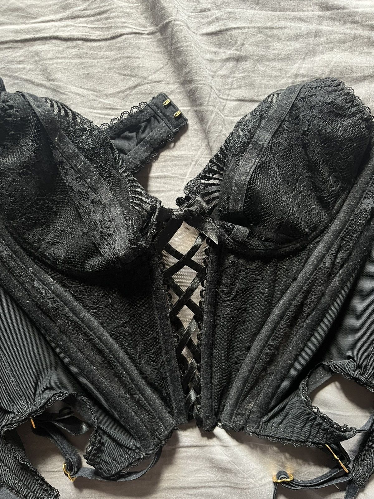 Agent Provocateur Agent Provocateur black lace corset Size S / US 4 / IT 40 - 3 Thumbnail