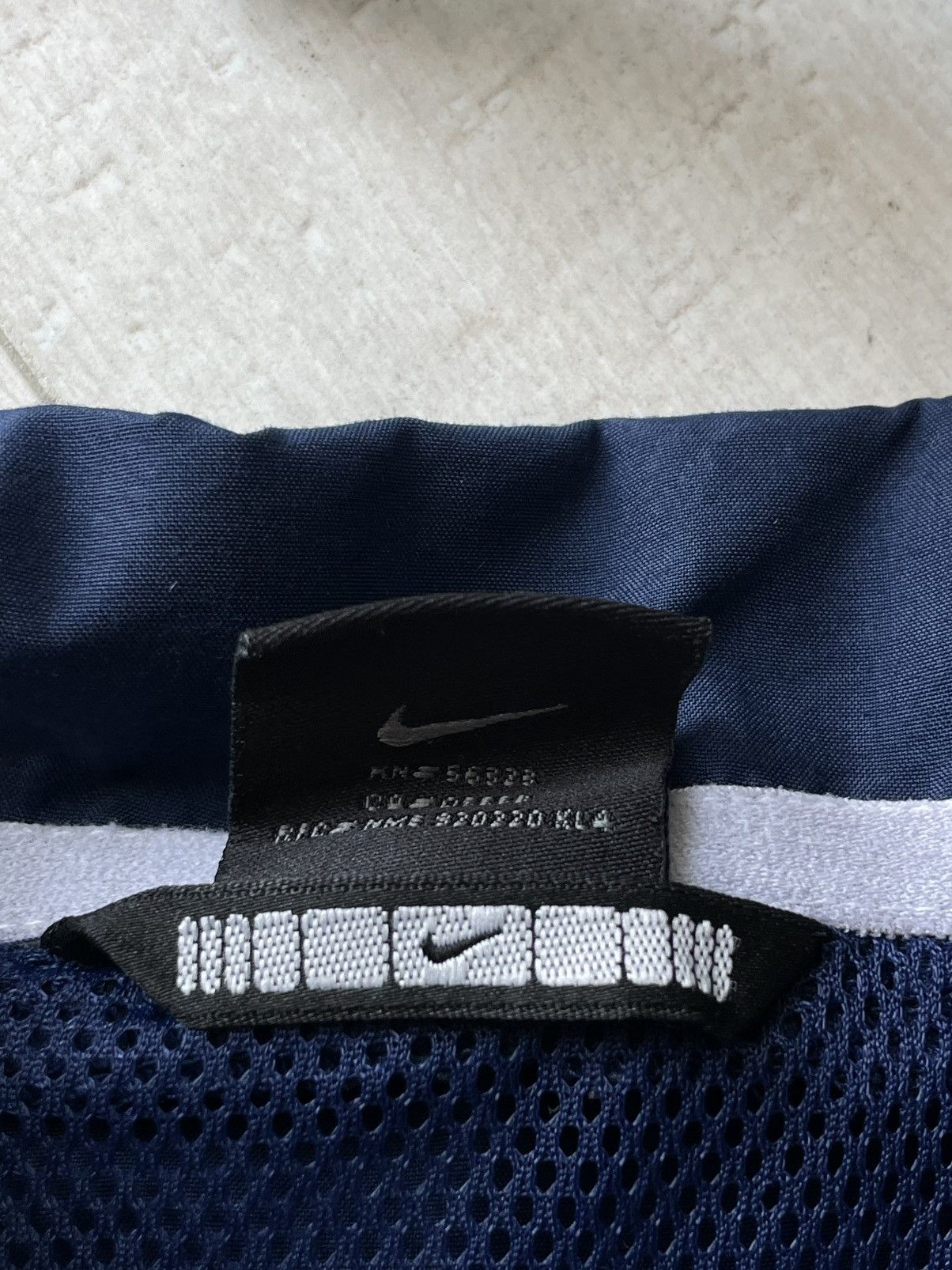 Nike Vintage Y2K Nike 00’s Track Jacket Nylon Blue Swoosh RARE Size US L / EU 52-54 / 3 - 7 Thumbnail