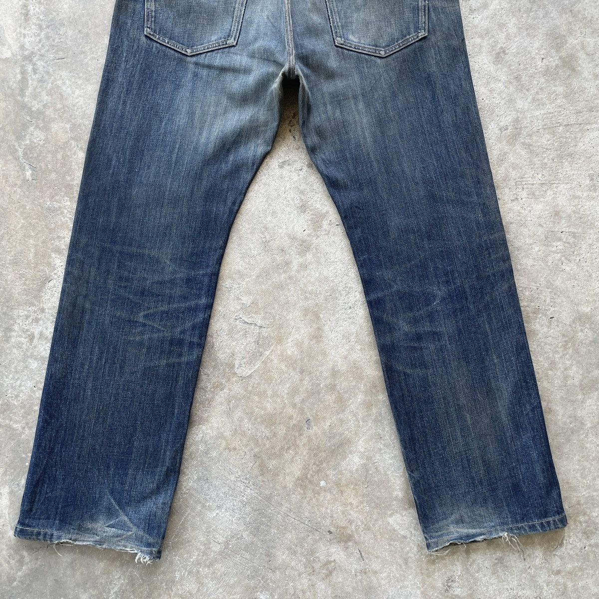 Japanese Brand Rusty🔥 Vintage Japanese Faded Distressed Denim Jeans Pants Size US 37 - 11 Thumbnail