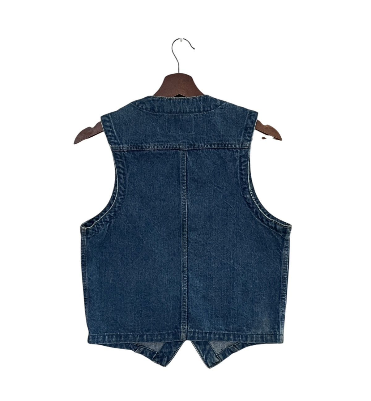 Big John × Vintage Vintage Brand Big John Denim Vest 1990s Size US M / EU 48-50 / 2 - 2 Thumbnail