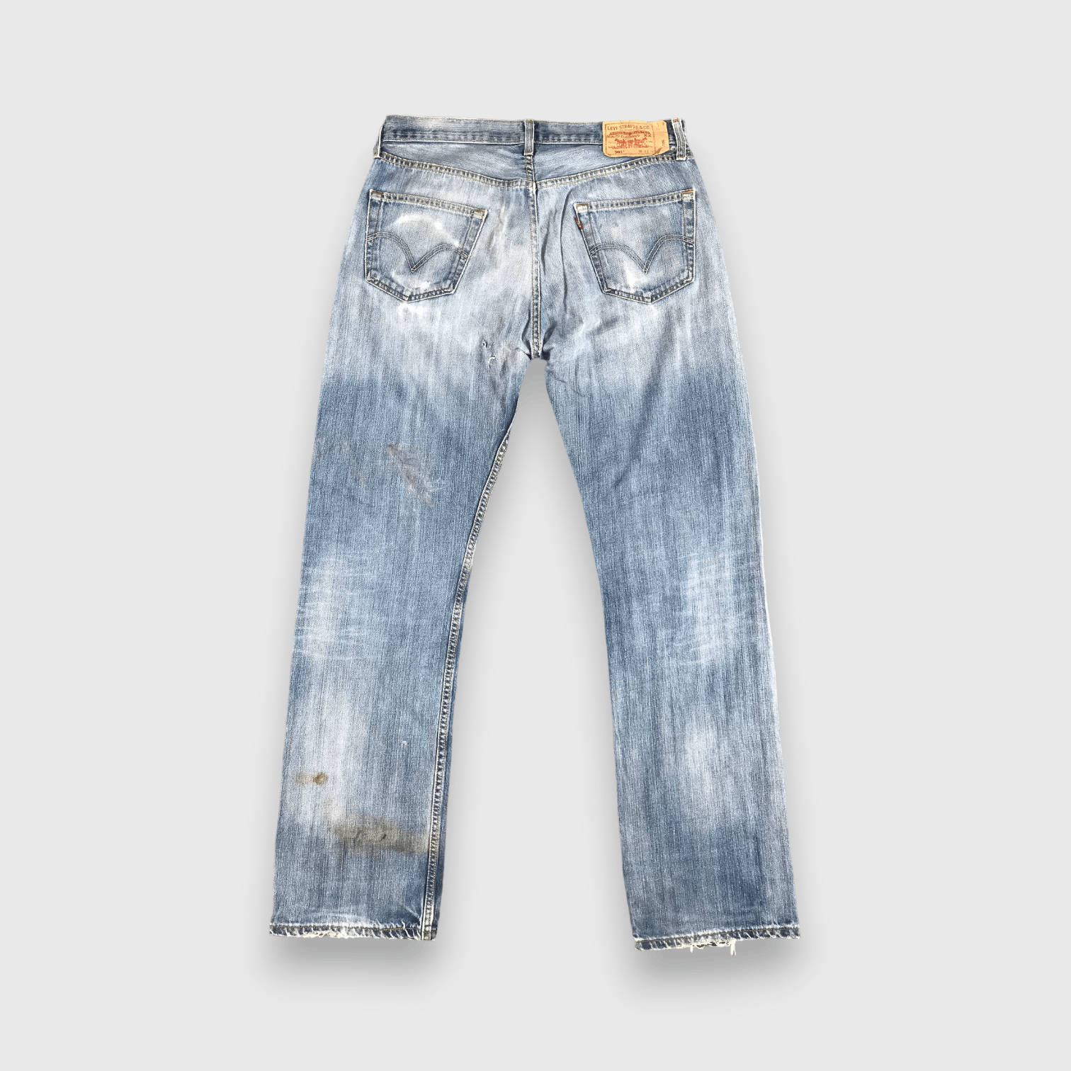Levi's Vintage Blue Wash Levis 501 Jeans-J1421 Size US 36 / EU 52 - 2 Thumbnail