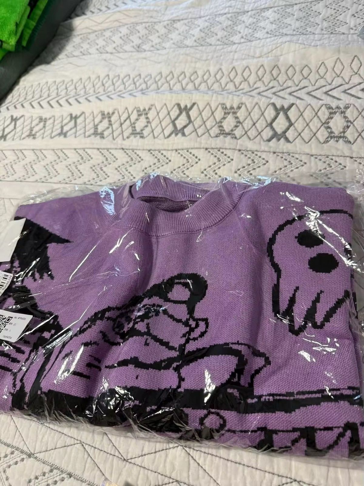 Japanese Brand Retro 90s Y2K Style Goth Gun Sweater Jacquard Sweatshirt Size US XL / EU 56 / 4 - 3 Thumbnail