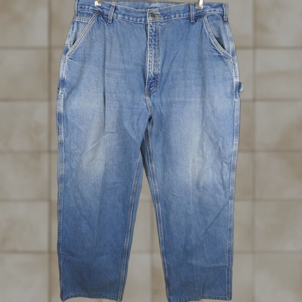 Carhartt Carhartt Jeans 40X30 Denim Relaxed Fit Blue Mens Regular Inseam 30 Dungaree Cargo Work Utility Carhartt Jeans Size US 40 / EU 56 - 1 Thumbnail