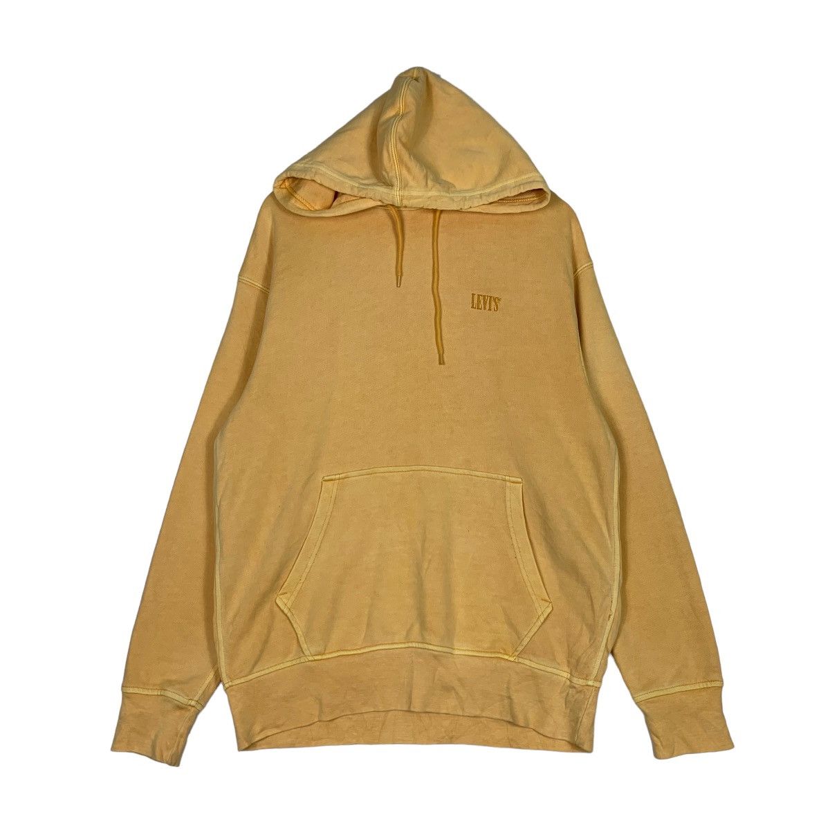 Levi's Levi's Relaxed Fit Yellow Pullover Hoodies #0676-C31 Size US S / EU 44-46 / 1 - 2 Thumbnail