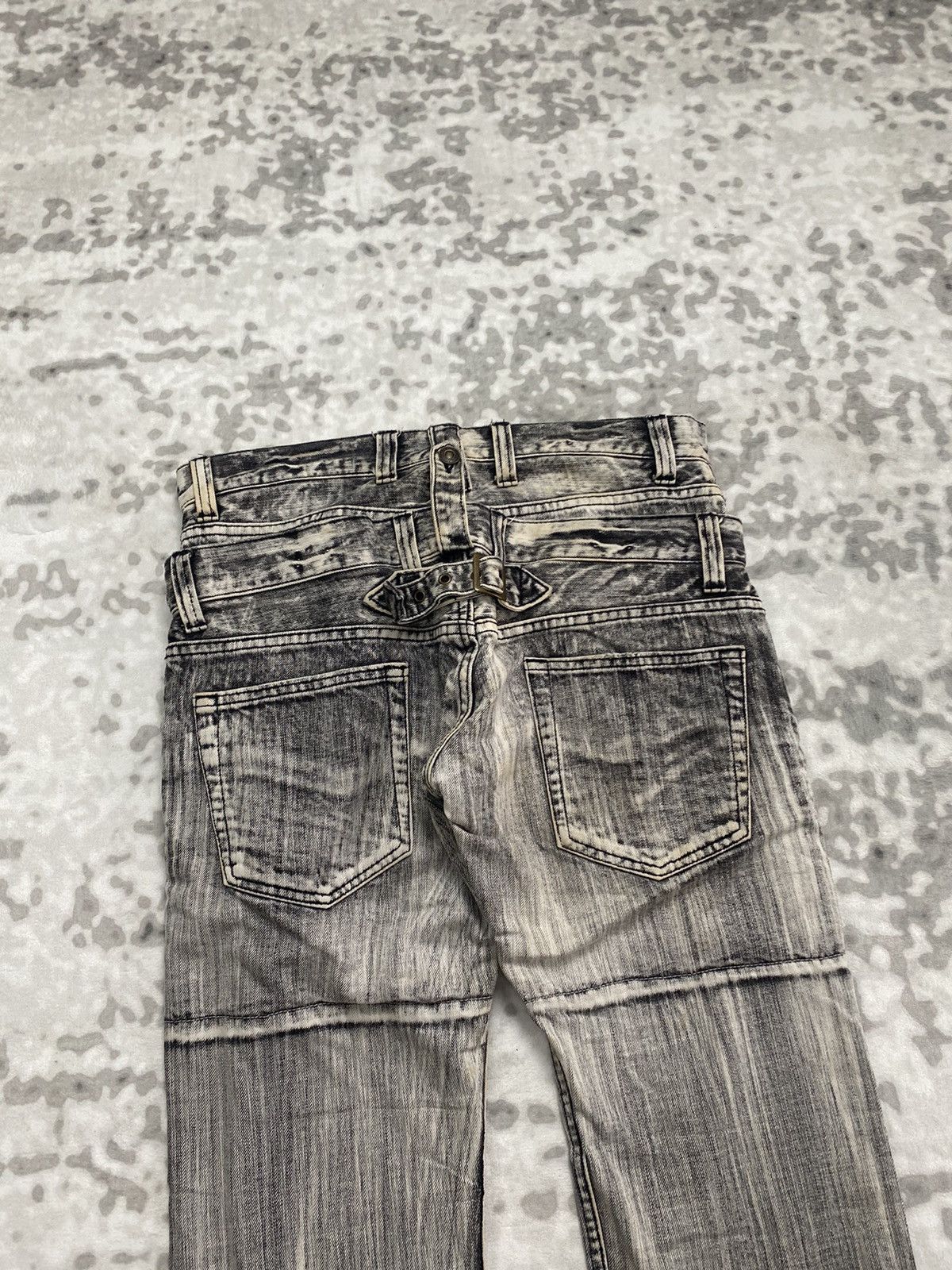 Japanese Brand 2000s JAPAN DOUBLE WAIST JEANS DENIM PUNK GRUNGE LGB Size US 32 / EU 48 - 10 Thumbnail