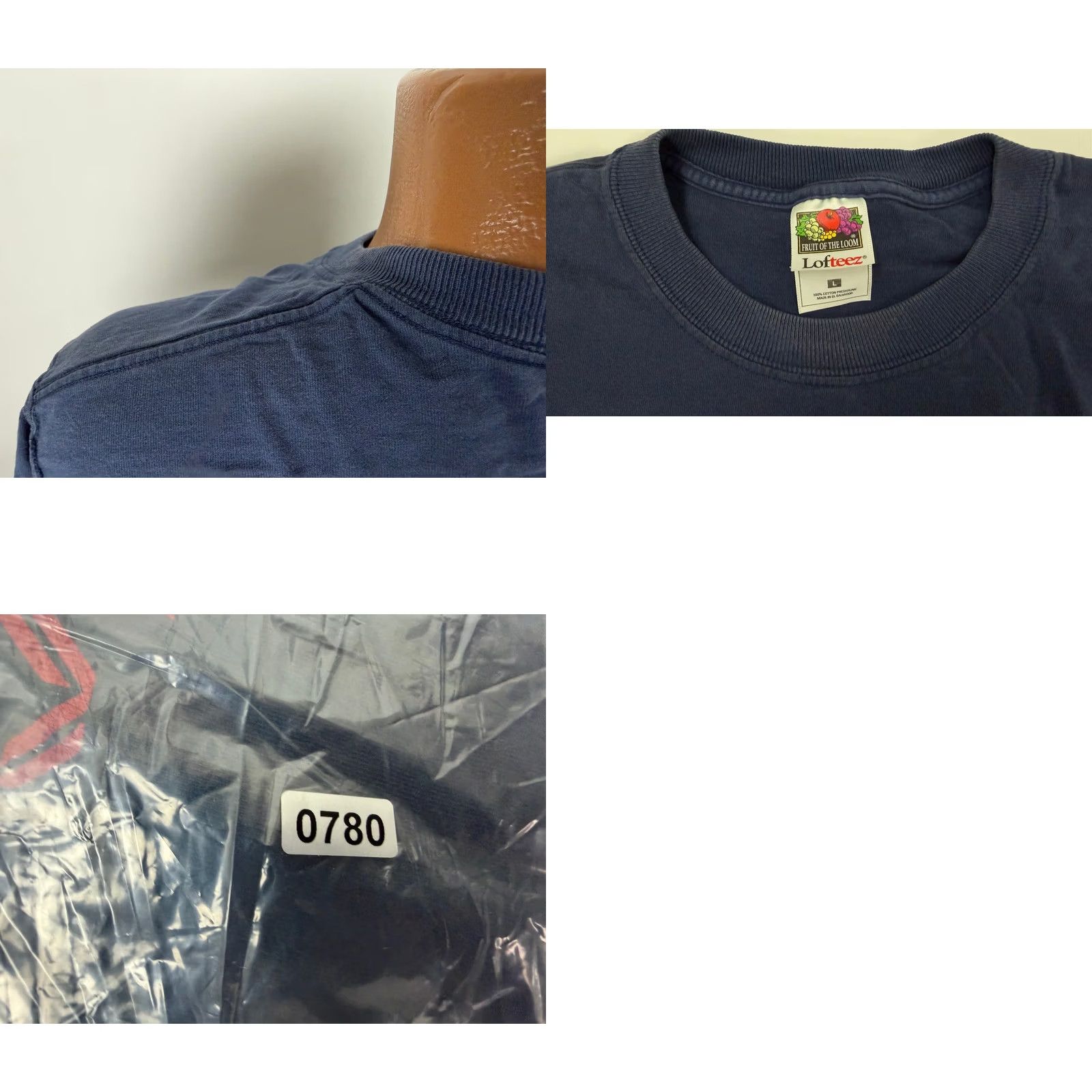 Fruit Of The Loom VINTAGE Corporate Express Shirt L Navy 90s Funny Grunge T-Shirt Mens Large Size US L / EU 52-54 / 3 - 8 Thumbnail