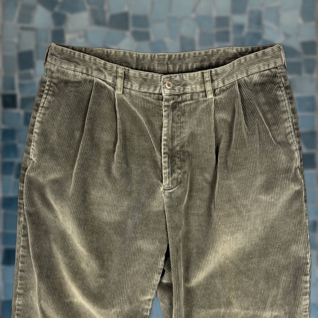 Brooks Brothers Brooks Brothers Pants Mens 38x30 Corduroy Straight Leg Casual Olive Cuffed Chino Size US 38 / EU 54 - 1 Thumbnail