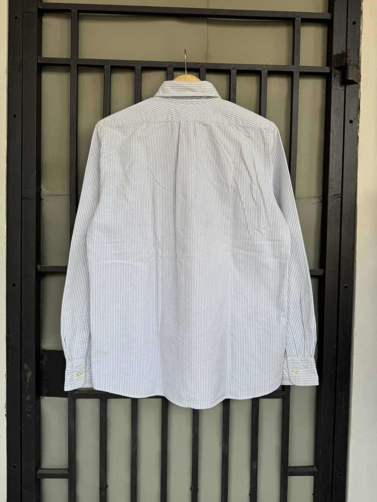 Bape A BATHING APE OXFORD STRIPED POCKET LONG SHIRT🔥RARE🔥 Size US L / EU 52-54 / 3 - 12 Thumbnail