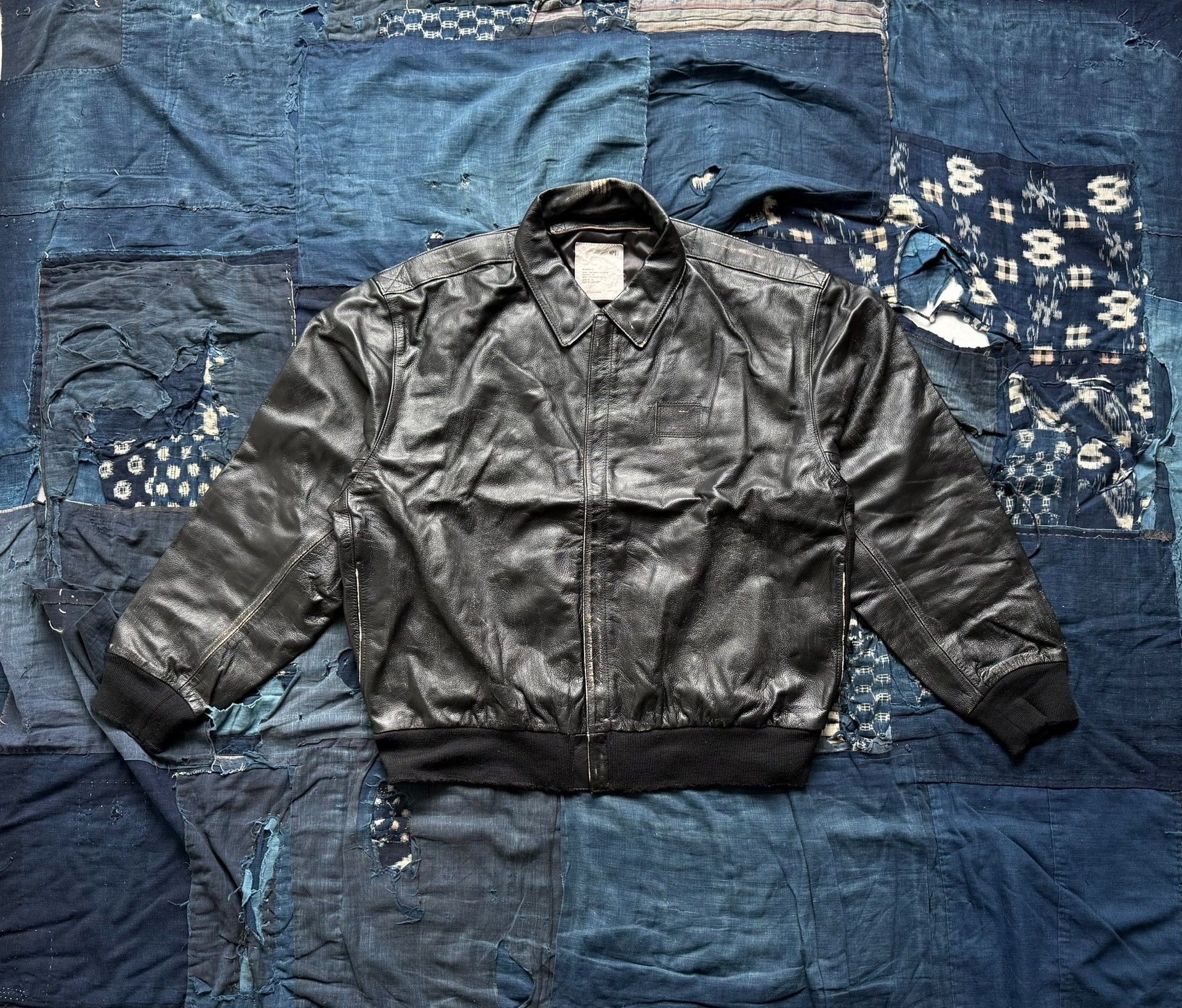 Madness MADNESS Leather A2 Aviator Jacket Size US XL / EU 56 / 4 - 1 Thumbnail